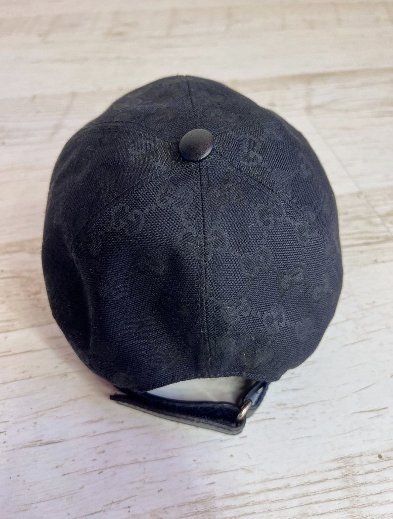 Gucci Gucci GG Monogram Cap – Black – XL Size ONE SIZE - 6 Thumbnail
