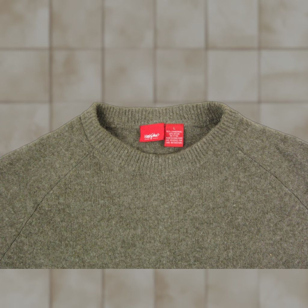 Mossimo VINTAGE Mossimo Sweater Men's Adult Large Green Striped Wool Knit 90s Crew Neck Pullover Size US L / EU 52-54 / 3 - 1 Thumbnail