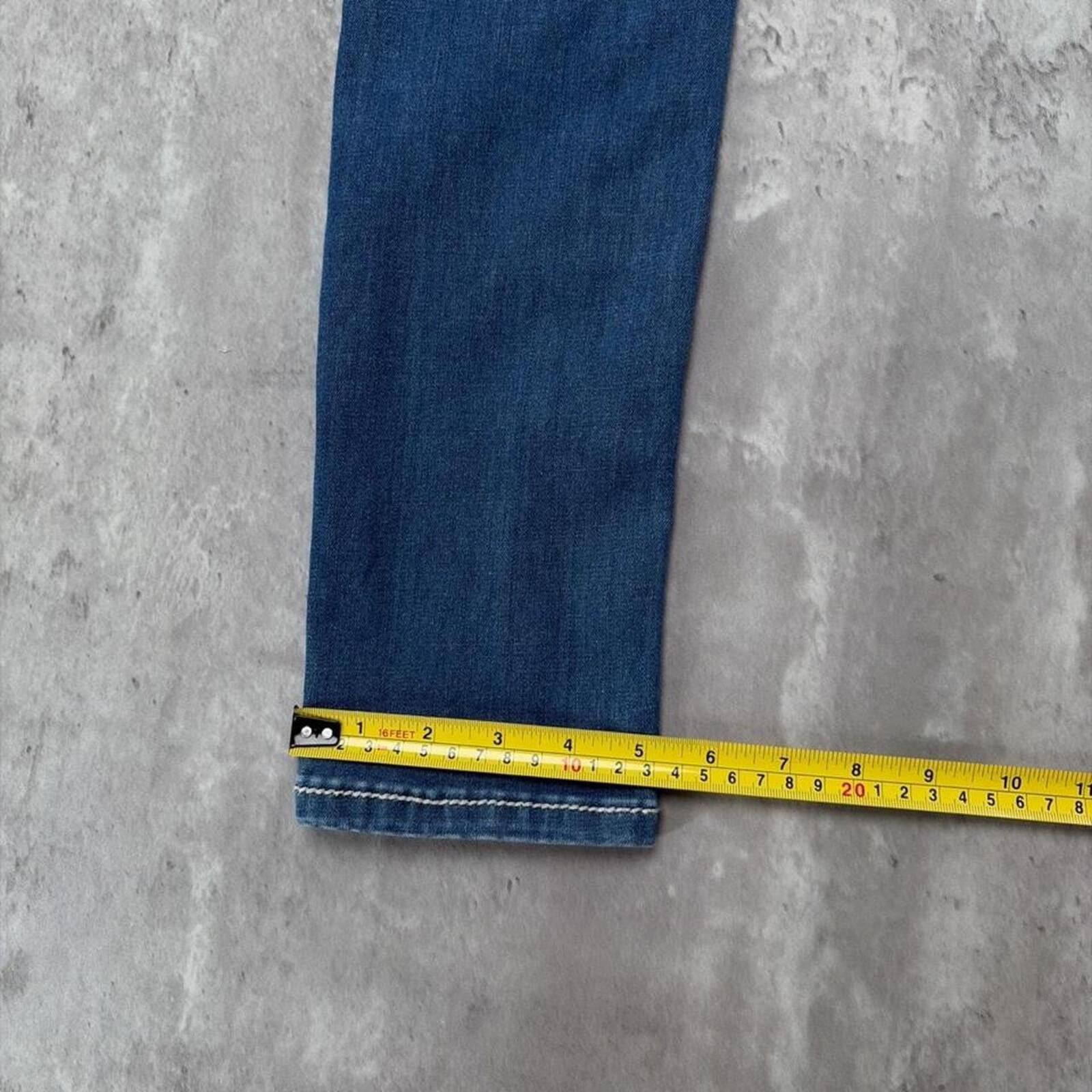 Other Y2K Light Wash Miss Me Grunge Embellished Skinny Denim Jeans Size 25" / US 0 / IT 36 - 8 Thumbnail