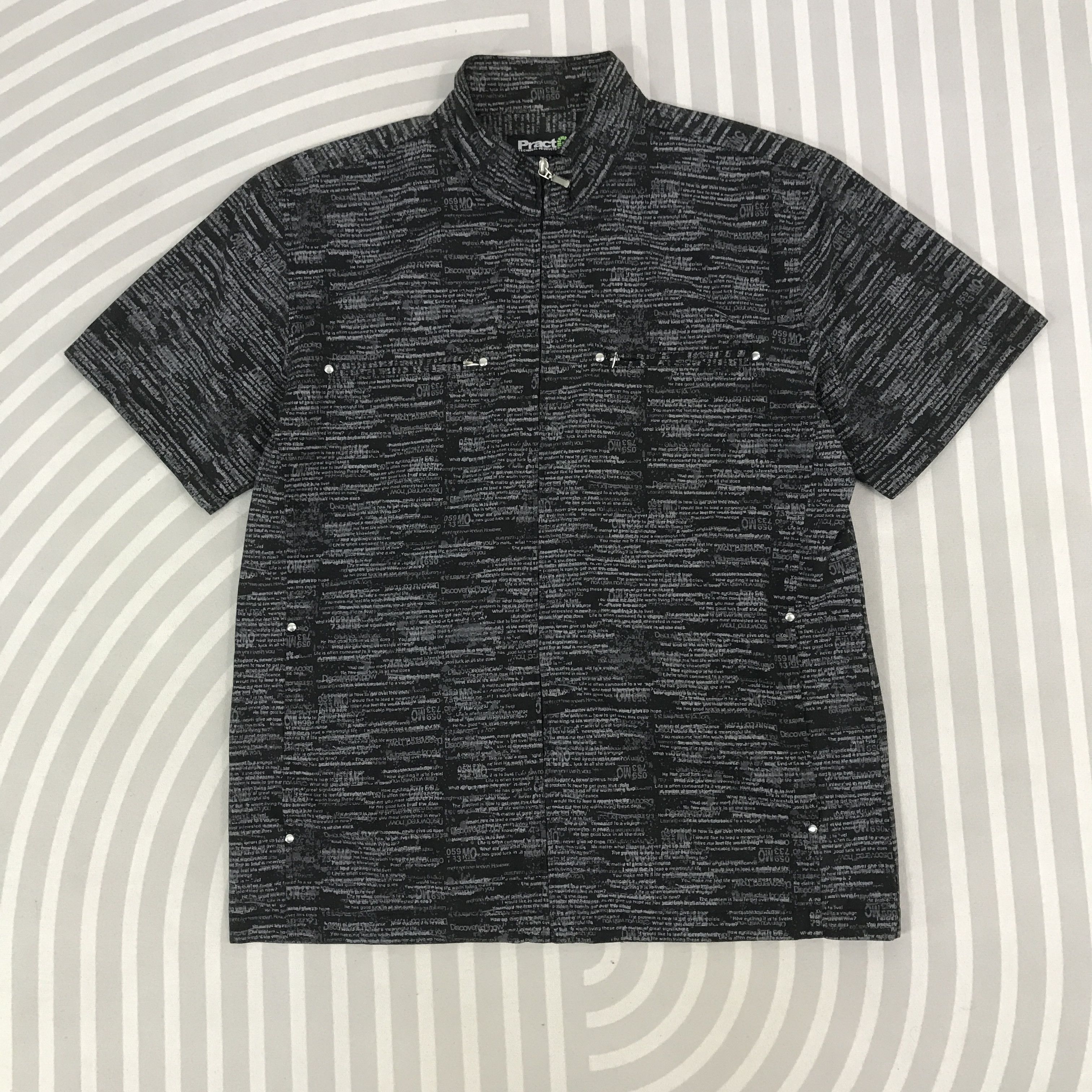 Japanese Brand × Vintage Vintage PractP punk zipper short sleeve Jacket Size US XL / EU 56 / 4 - 1 Thumbnail