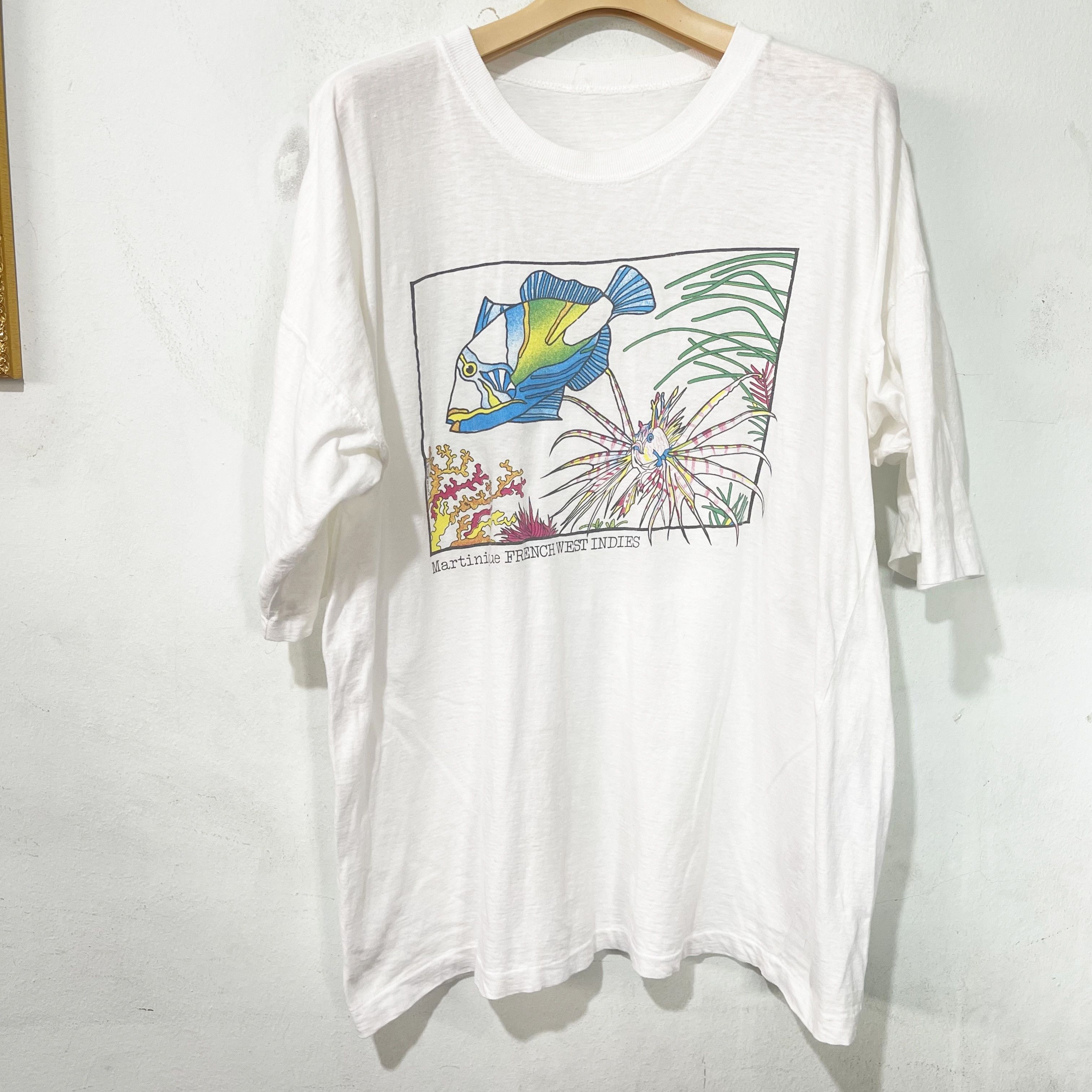 Vintage Vintage 90s Martinique French West Indies T-Shirt Size US L / EU 52-54 / 3 - 1 Thumbnail