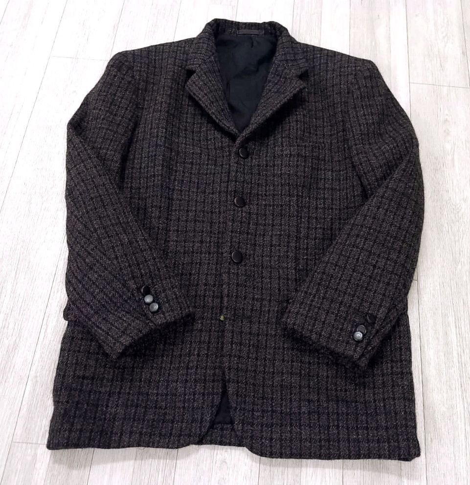 Comme des Garcons 80s COMME DES GARÇONS HOMME Tweed Wool Coat Jacket Size US M / EU 48-50 / 2 - 12 Thumbnail