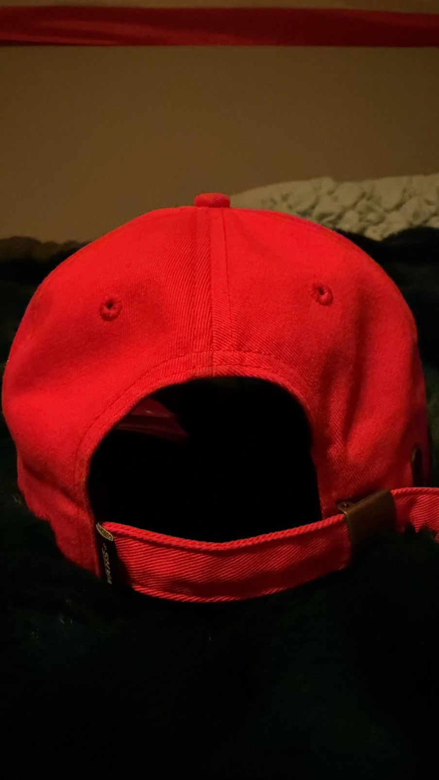Vans Vans Baseball Cap Red White Embroidered Strapback Adjustable Size ONE SIZE - 4 Thumbnail