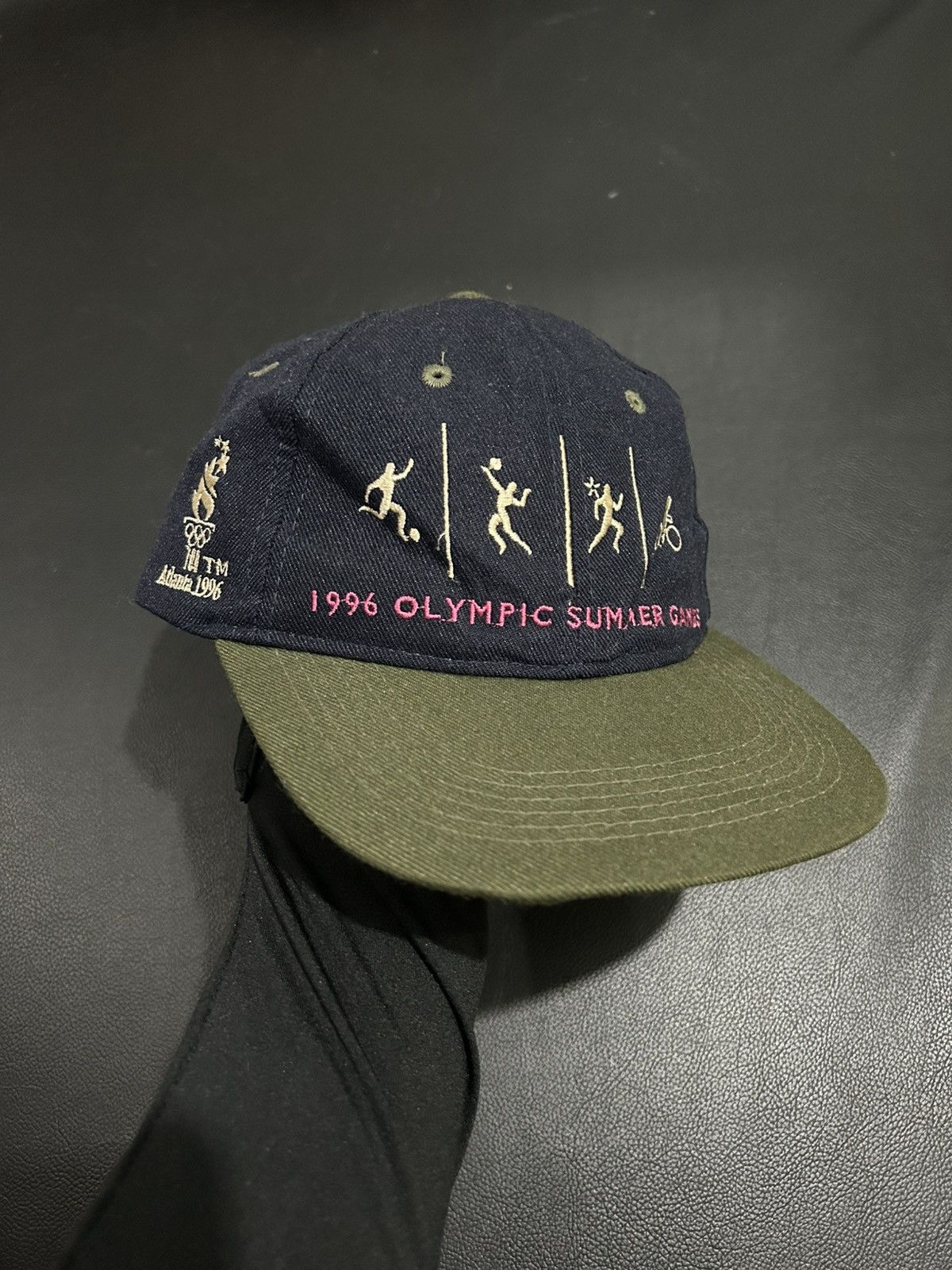 Champion × USA Olympics × Vintage Vintage Champion Atlanta 1996 Olympic Summer Games Hat Size ONE SIZE - 1 Thumbnail