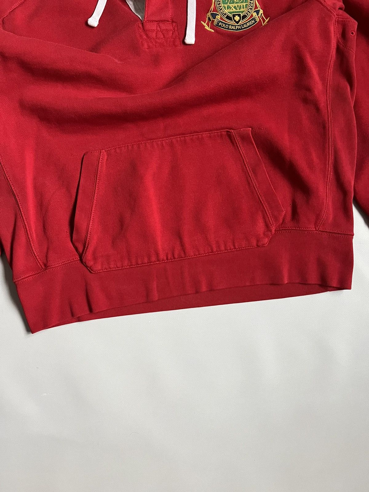 Polo Ralph Lauren Vintage 90s Polo Ralph Lauren 3 Men Red Pocket Hoodie Size US XL / EU 56 / 4 - 6 Thumbnail