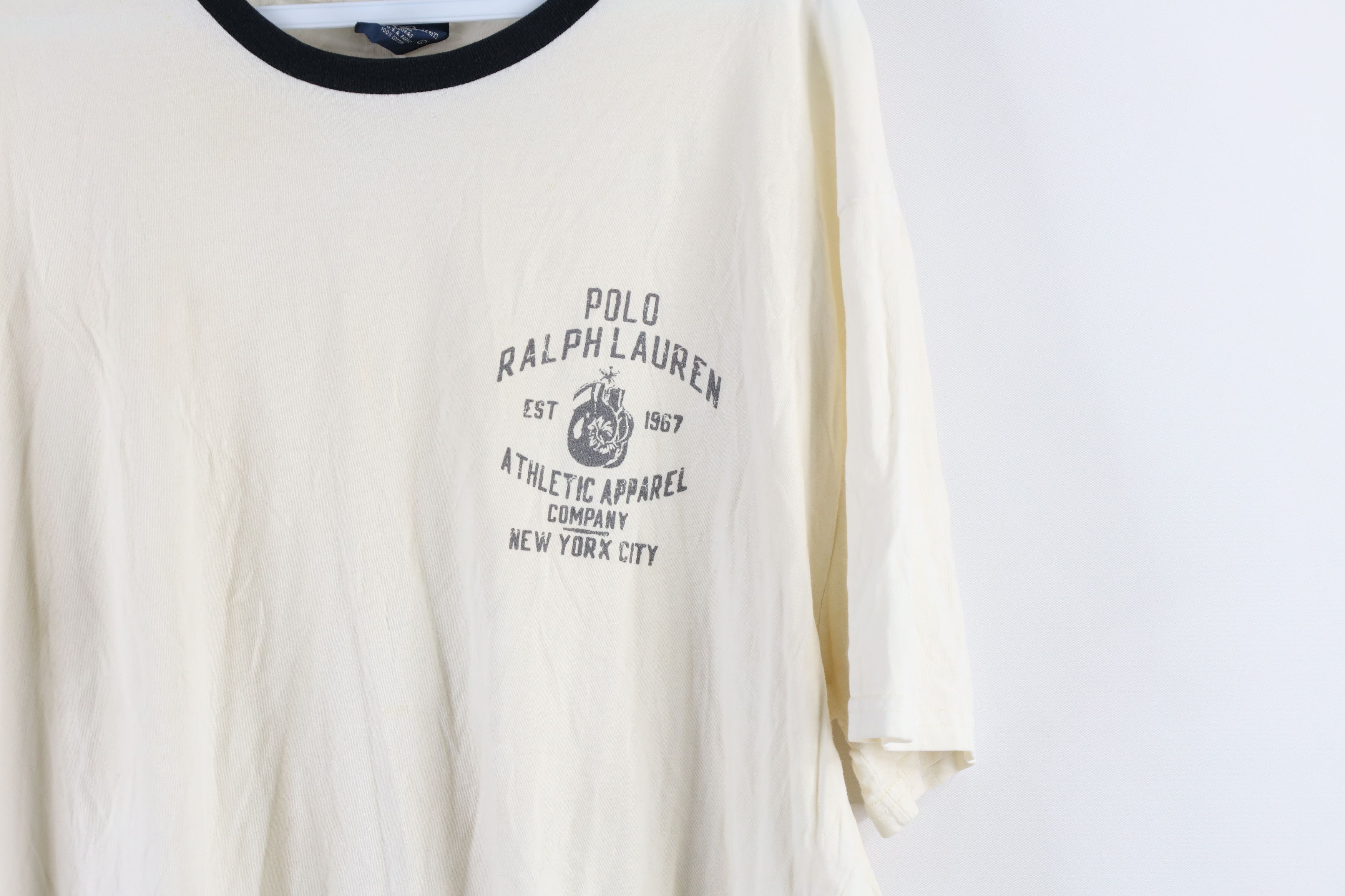 Ralph Lauren × Vintage Vintage 90s Ralph Lauren Out New York City Boxing T-Shirt Size US L / EU 52-54 / 3 - 4 Thumbnail
