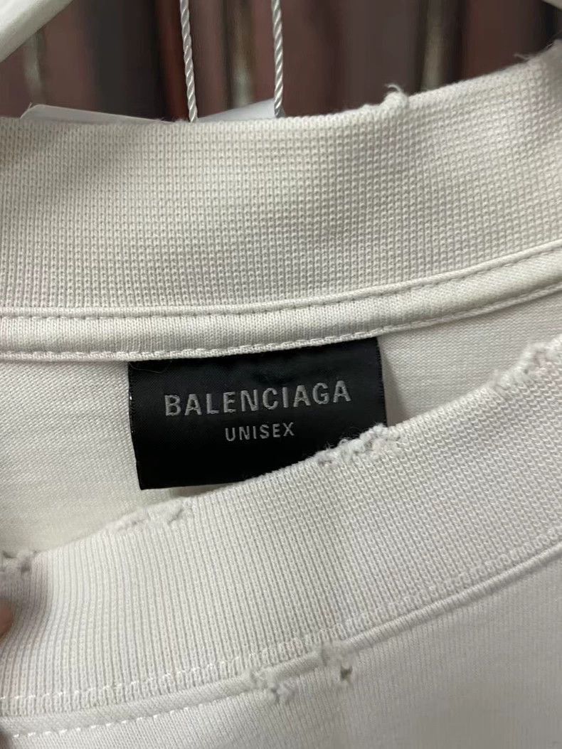 Balenciaga Balenciaga White Yellow Letter Short Sleeve Shirt-2505 Size US XXS / EU 40 - 7 Thumbnail