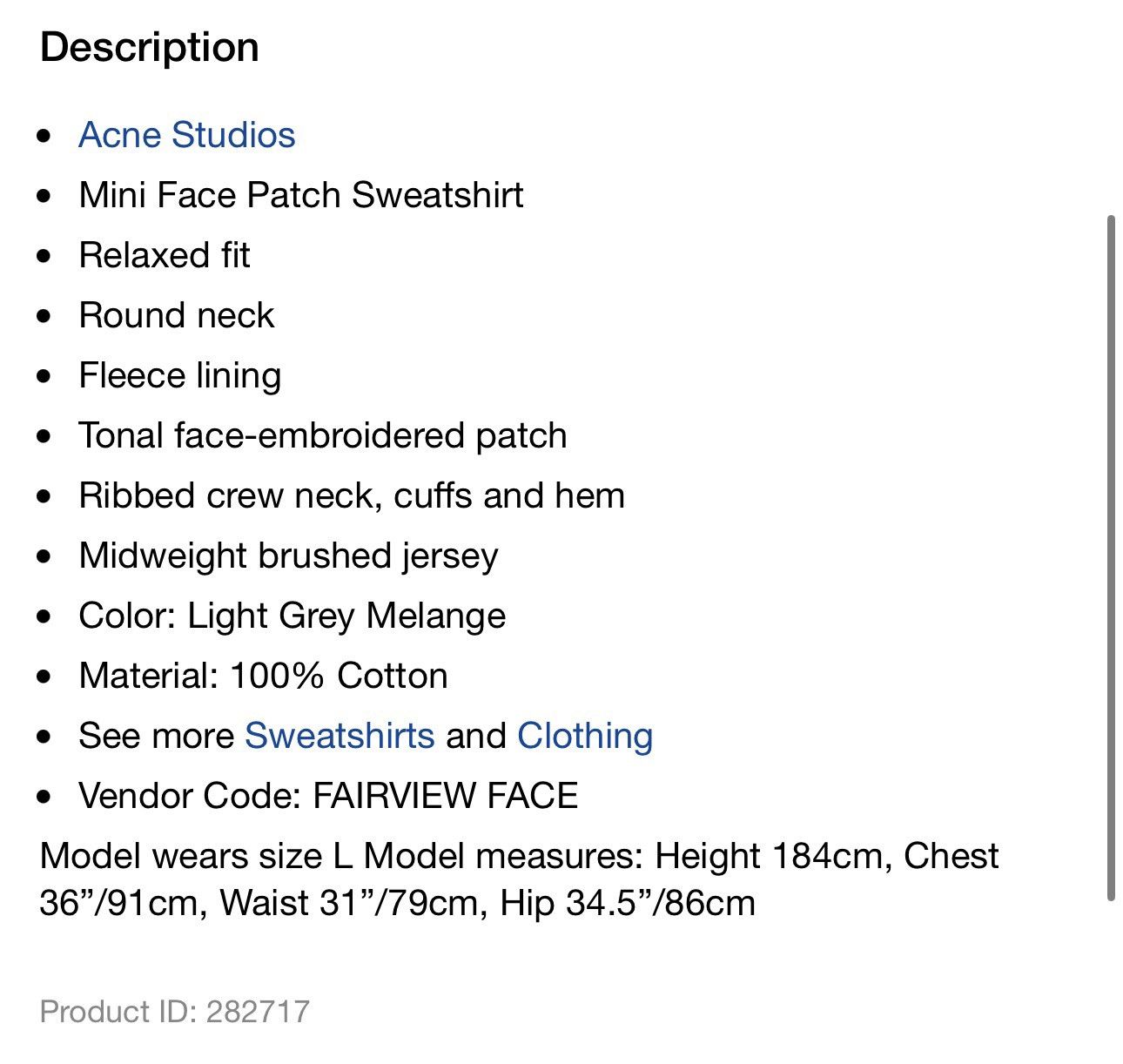 Acne Studios Acne Studios - Men’s Face Patch Sweater Size US L / EU 52-54 / 3 - 13 Thumbnail
