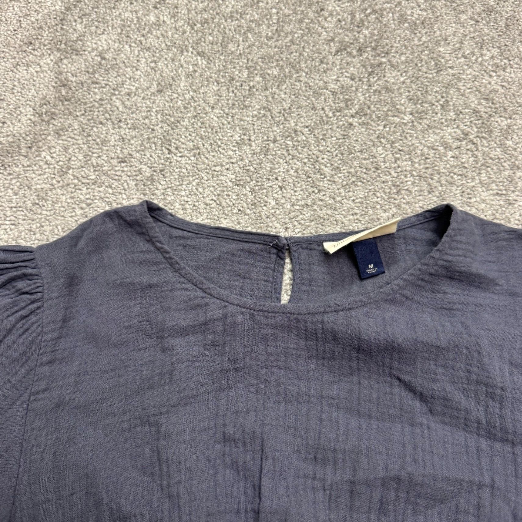 Vintage VINTAGE Universal Thread Cotton Midi Dress Women Medium Blue Ombre Boho Casual Pockets 90s Size M / US 6-8 / IT 42-44 - 3 Thumbnail