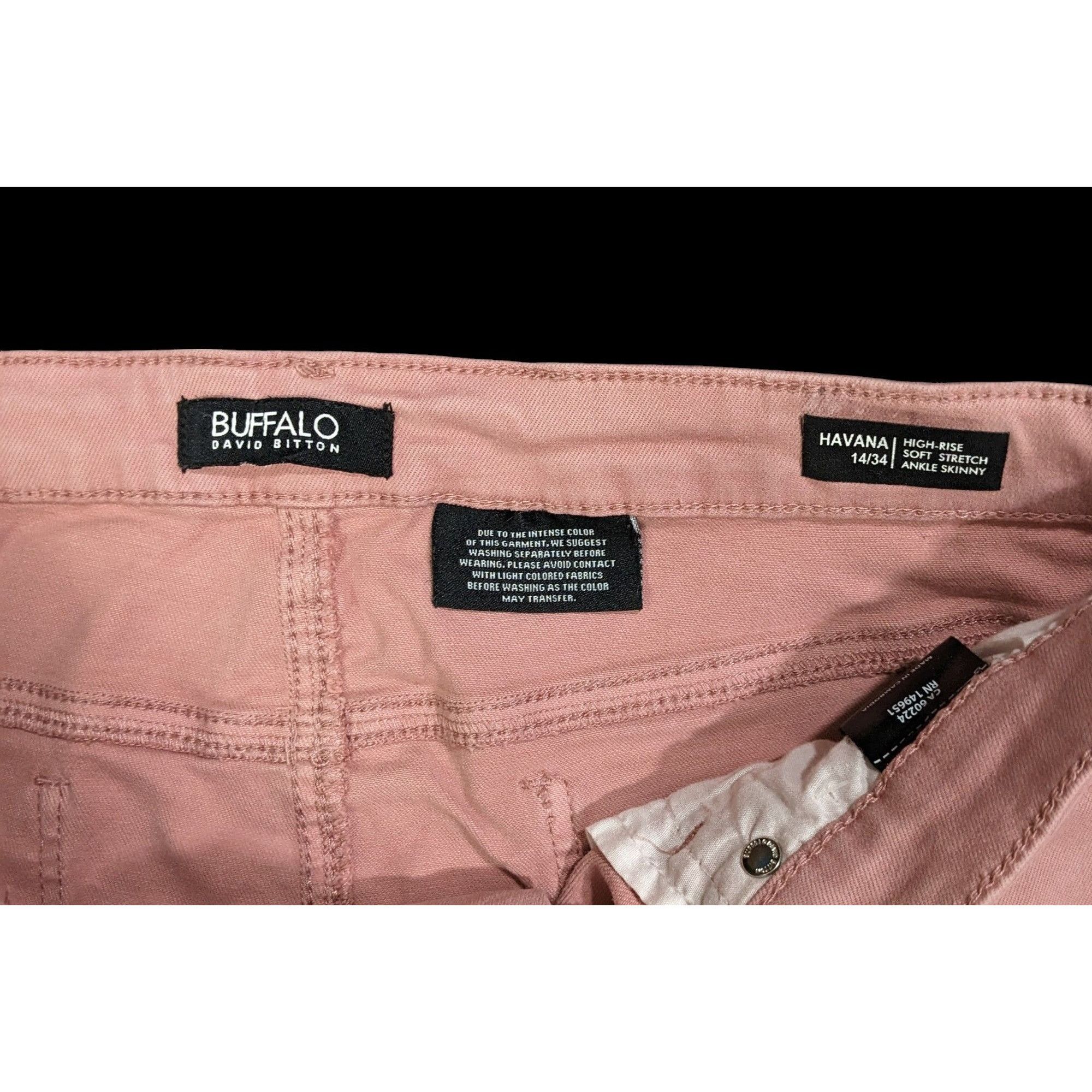 Buffalo David Bitton Pink Midrise Skinny Jeans from Buffalo by David Bitton Size 34" / US 12 / IT 48 - 3 Thumbnail