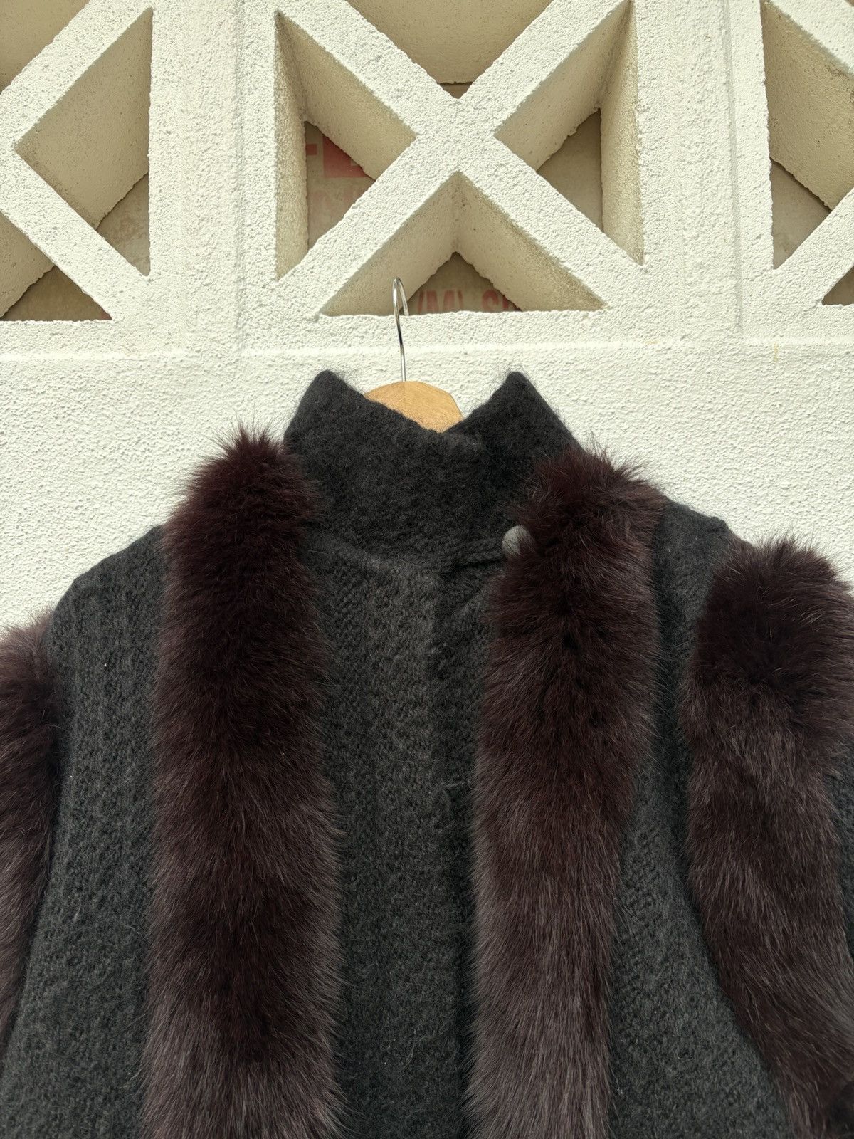 Vintage Vintage Fox Fur Shag Shaggy Cardigan Jacket LGB Inspired Size US M / EU 48-50 / 2 - 3 Thumbnail