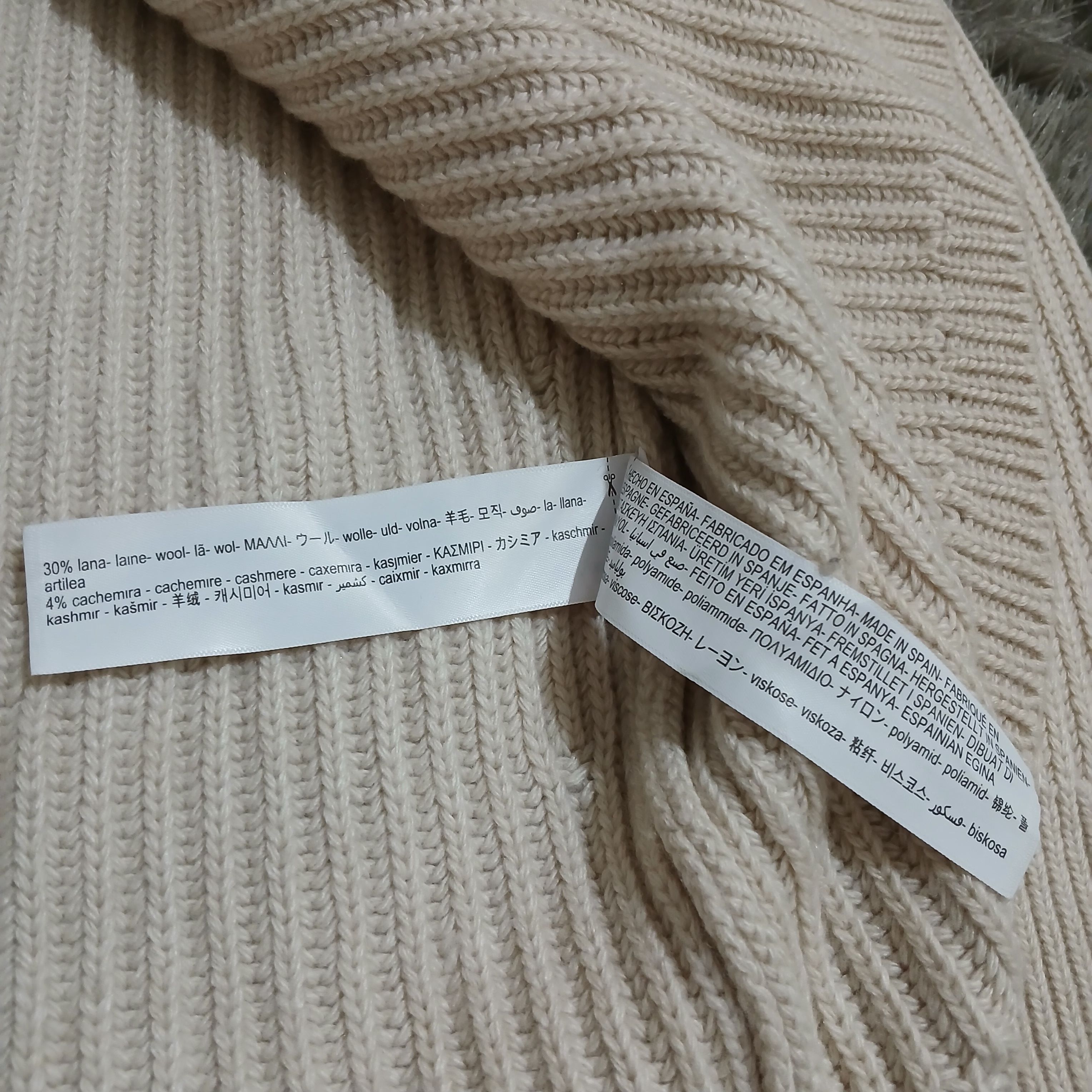 Massimo Dutti Massimo Dutti Double Zipper Knit Cream Sweater Size M / US 6-8 / IT 42-44 - 12 Thumbnail