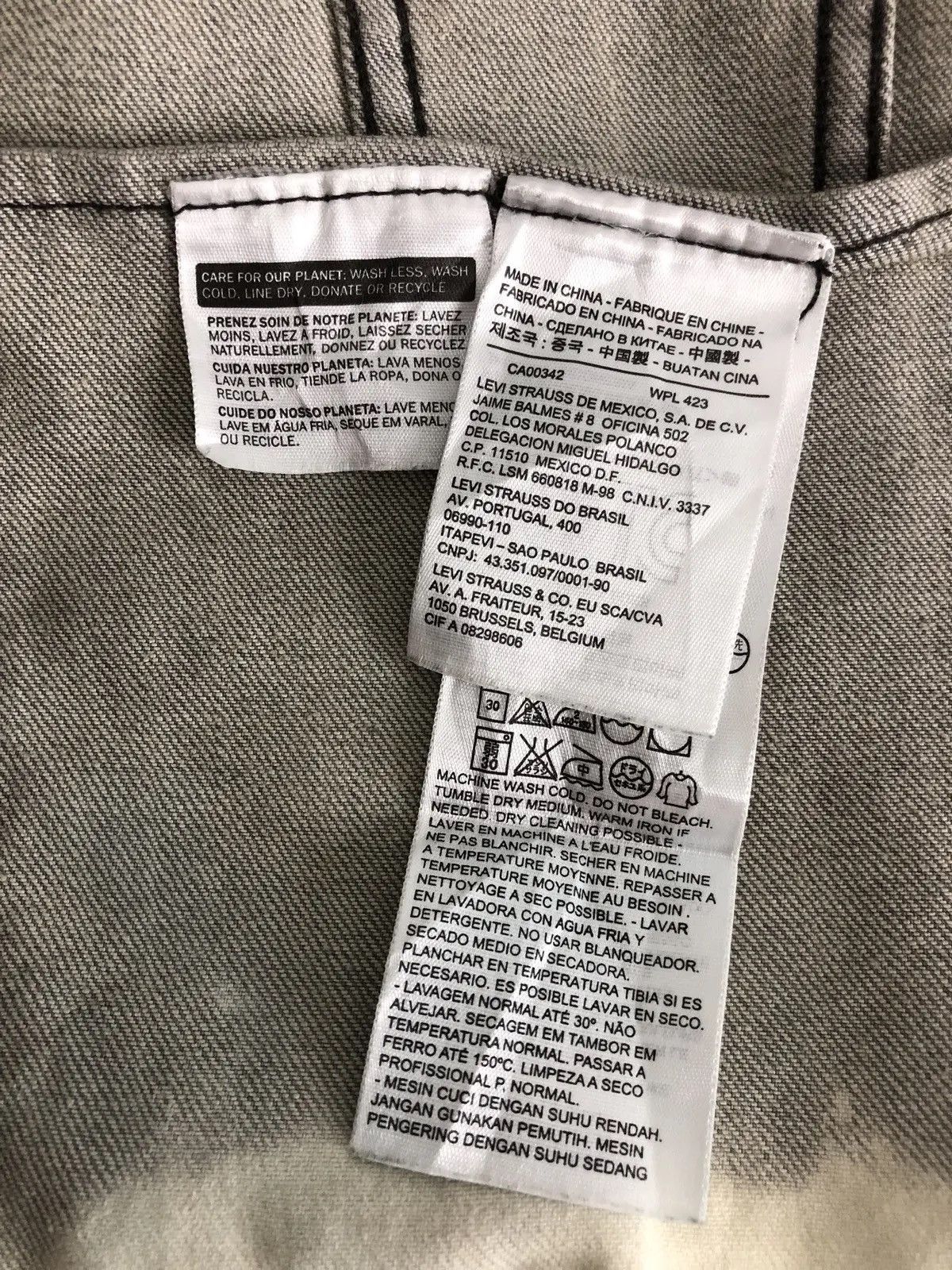 If Six Was Nine × Levi's × Levi's Made & Crafted Levi's Paint Splash Denim Tears Studded Jacket Size US M / EU 48-50 / 2 - 13 Thumbnail