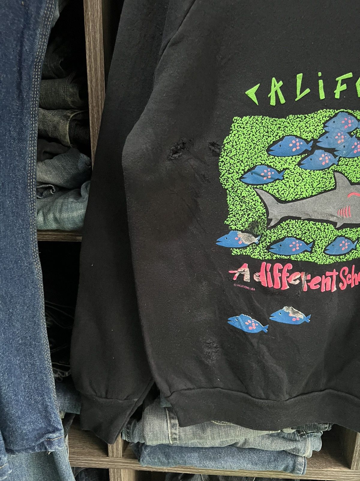 Fruit Of The Loom 🔥Vintage Fruit of The Loom California Crewneck Sweatshirt Size US M / EU 48-50 / 2 - 6 Thumbnail