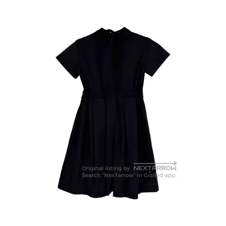 Prada Prada Black cloth triangle logo short-sleeved dress Size XS / US 0-2 / IT 36-38 - 2 Thumbnail