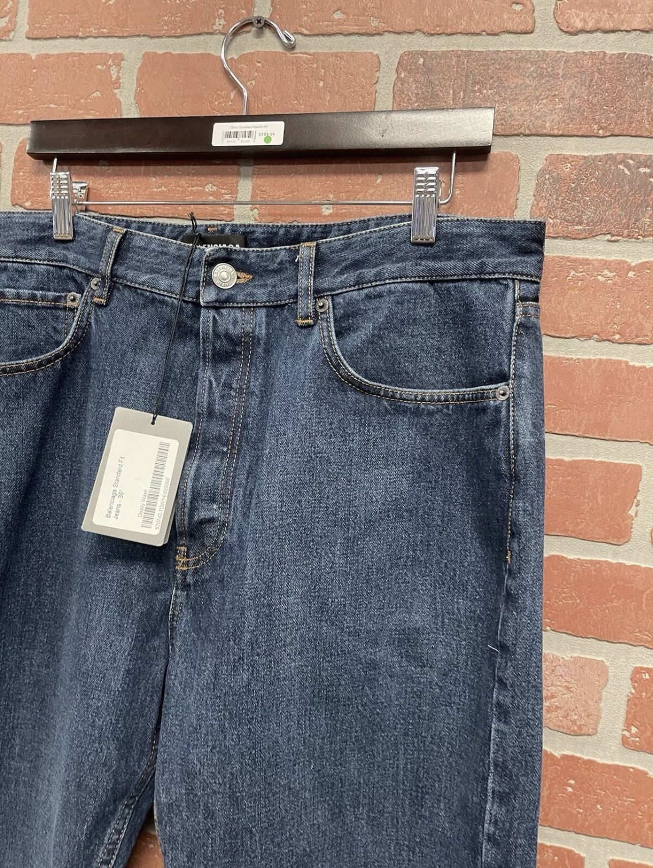 Balenciaga Size 36 - Balenciaga Standard Fit Jean Denim Daddy Wash $895 Size US 36 / EU 52 - 3 Thumbnail