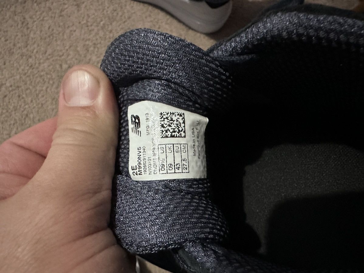 New Balance Navy blue 990s very clean Size US 9.5 / EU 42-43 - 9 Thumbnail