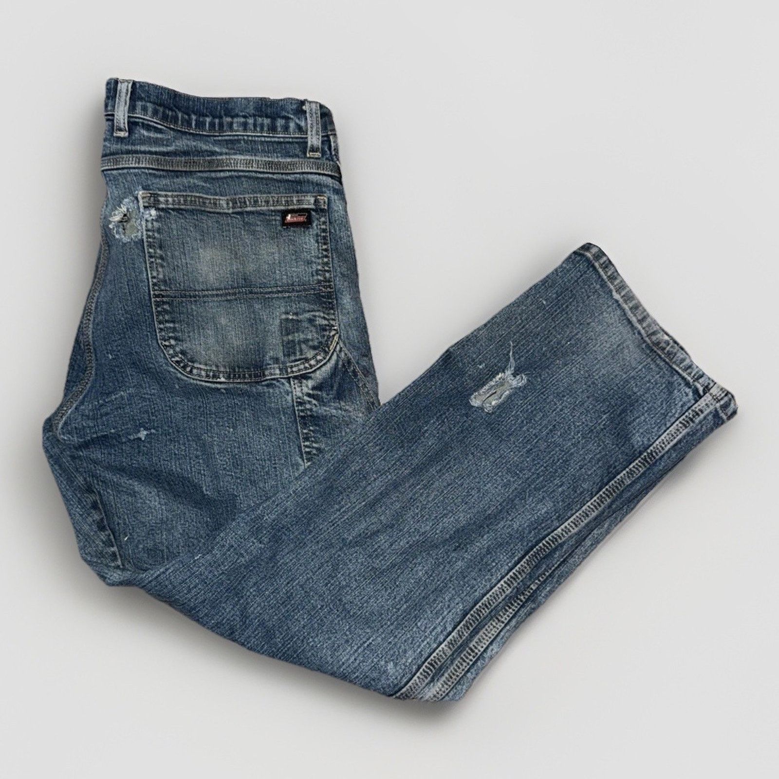 Dickies × Vintage Dickies Carpenter Jeans 38x32 Genuine Denim Distressed Paint Size US 38 / EU 54 - 1 Thumbnail