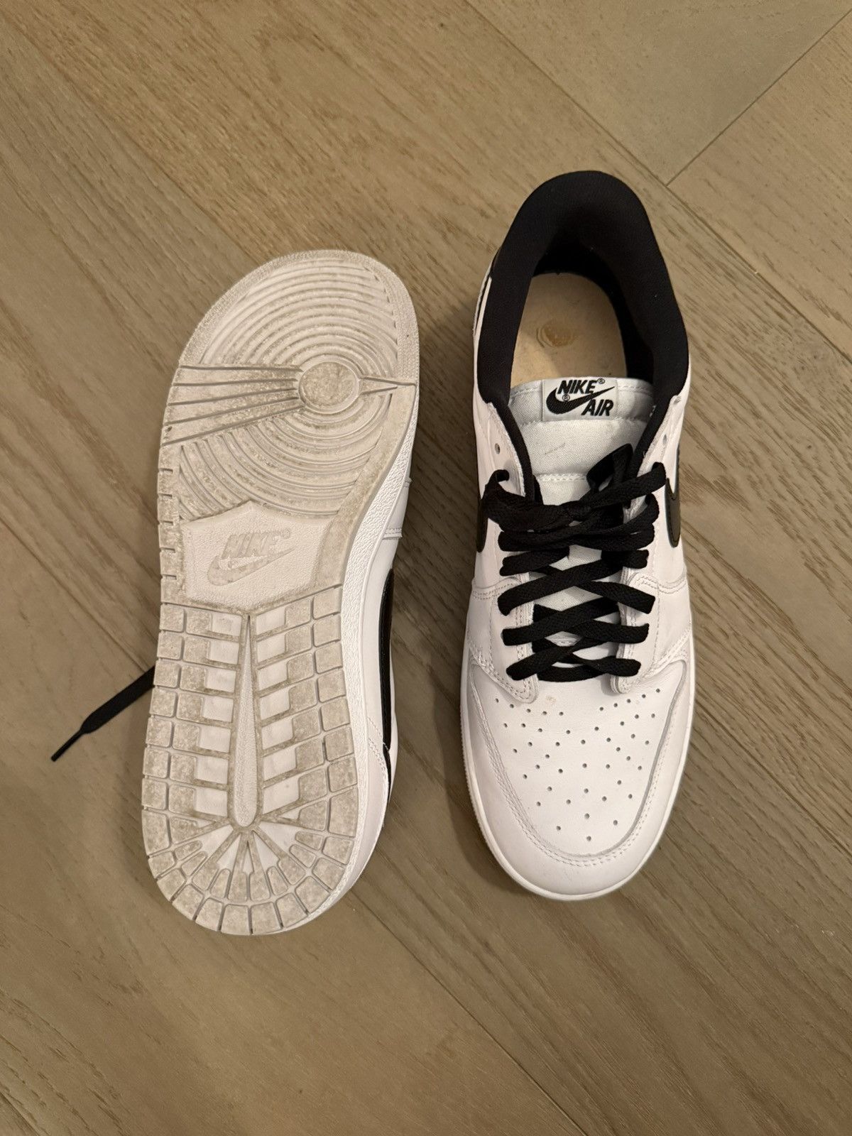 Nike Nike Air Force 1 Low White/Black (Panda) Size US 12.5 / EU 45-46 - 3 Thumbnail
