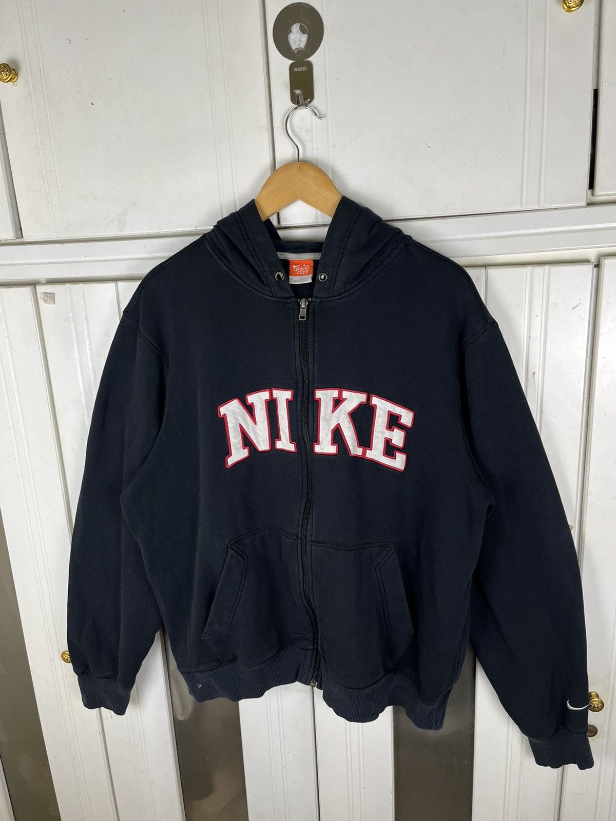 Nike Vintage Nike Spellout Zipper Hoodies Size US XL / EU 56 / 4 - 2 Thumbnail