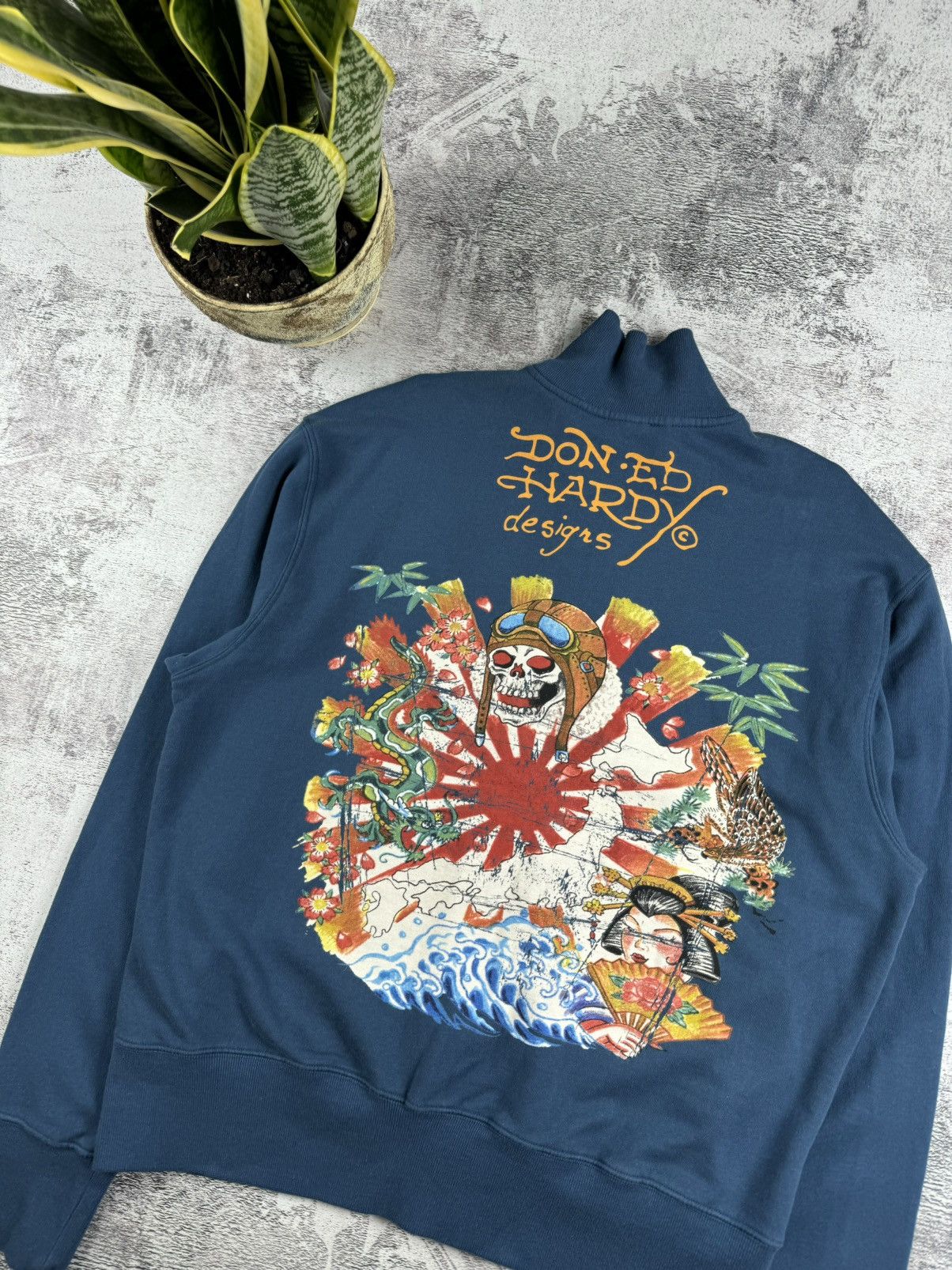 Ed Hardy Ed Hardy Y2K Sweatshirt Zip Bomber Hoodie Pullovover Size US XL / EU 56 / 4 - 5 Thumbnail