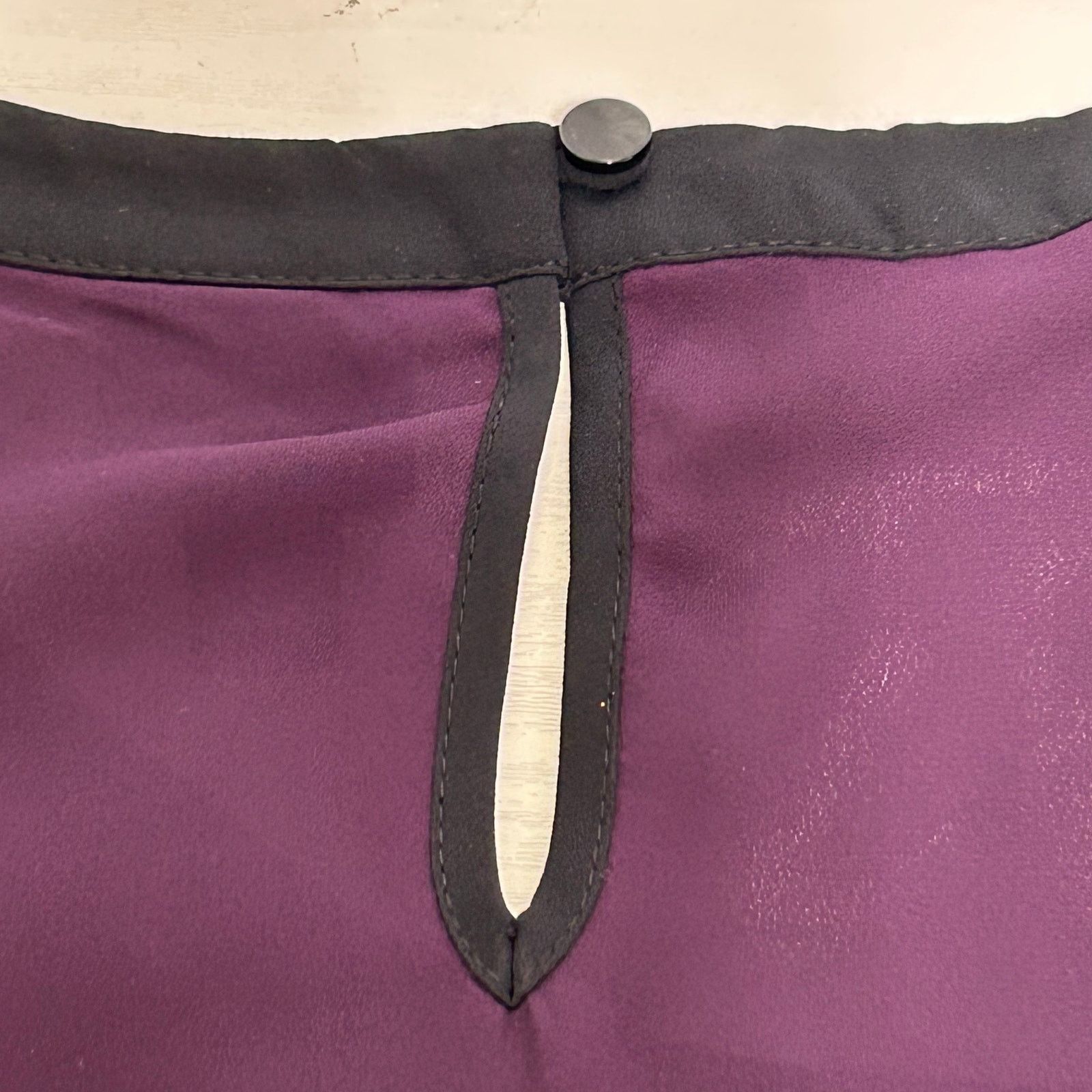 Worthington Worthington 1X NWT Sheer Colorblock Blouse Keyhole Back Size XXL / US 16-18 / IT 52-54 - 3 Thumbnail