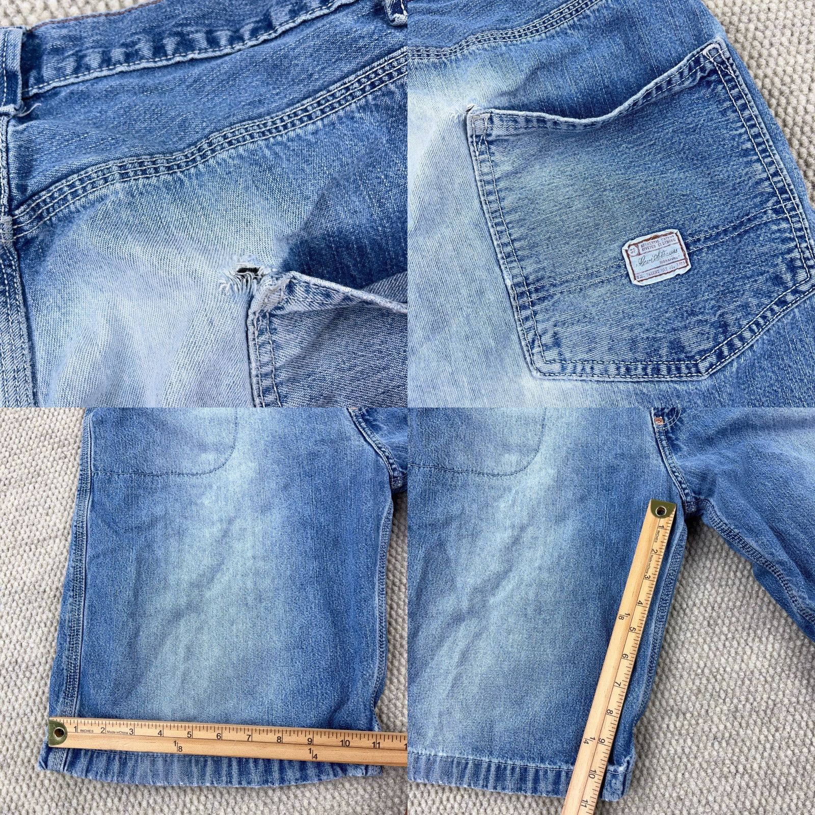 Levi's VINTAGE Levi's Short Men 36 Relaxed Denim 10 in 5-Pocket Blue Medio Wash Jorts 2000s 90s Logo Mens Size US 36 / EU 52 - 8 Thumbnail