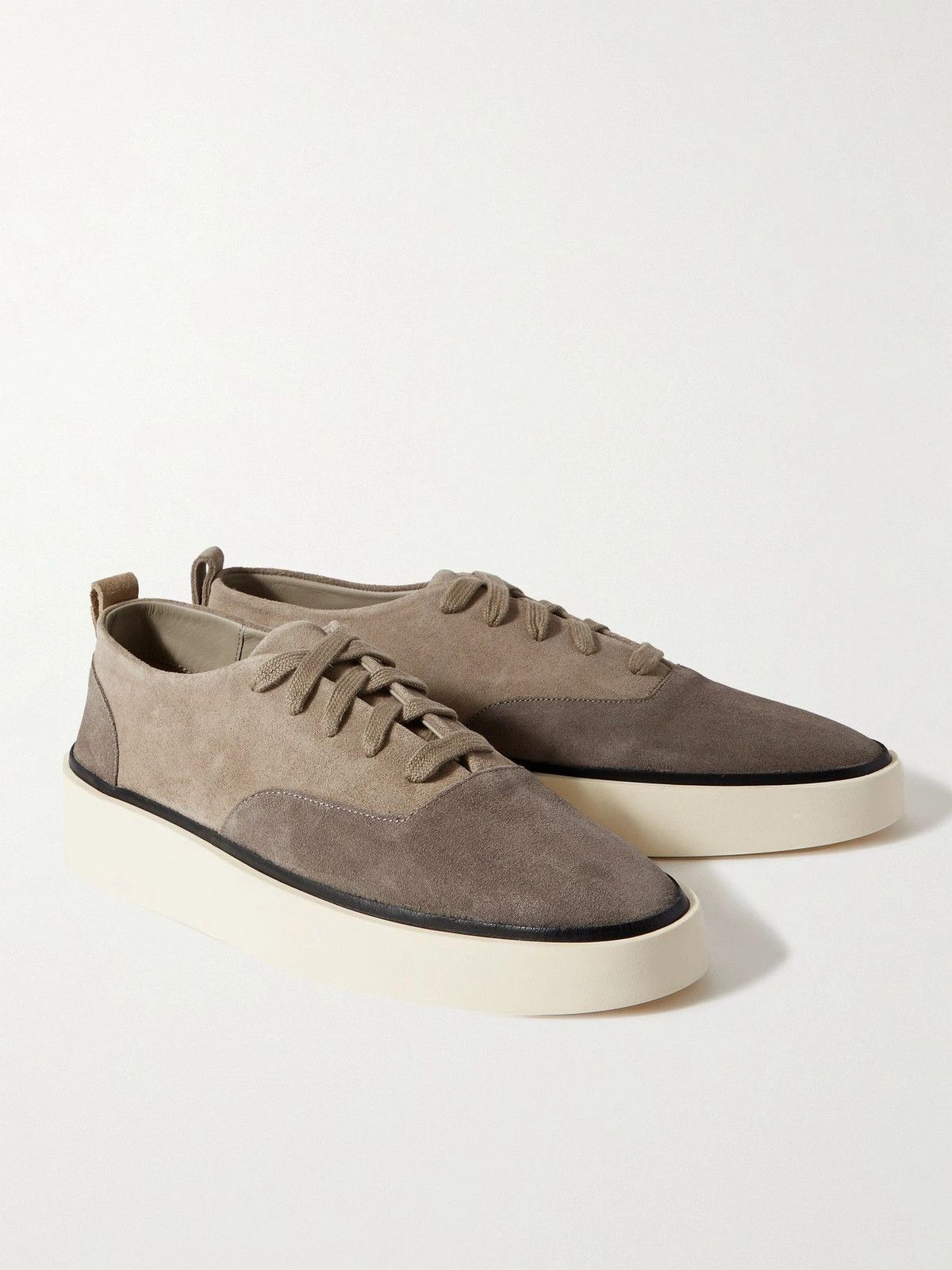 Fear of God o1y0125 Low-Top Sneakers in Grey/Beige Size US 5 / EU 37 - 2 Thumbnail