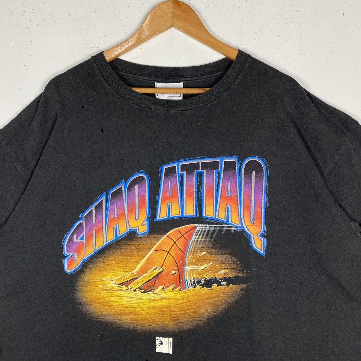 Reebok VINTAGE REEBOK SHAQ ATTAQ SHAQ O'NEAL NBA PLAYER TEE Size US XXL / EU 58 / 5 - 3 Thumbnail
