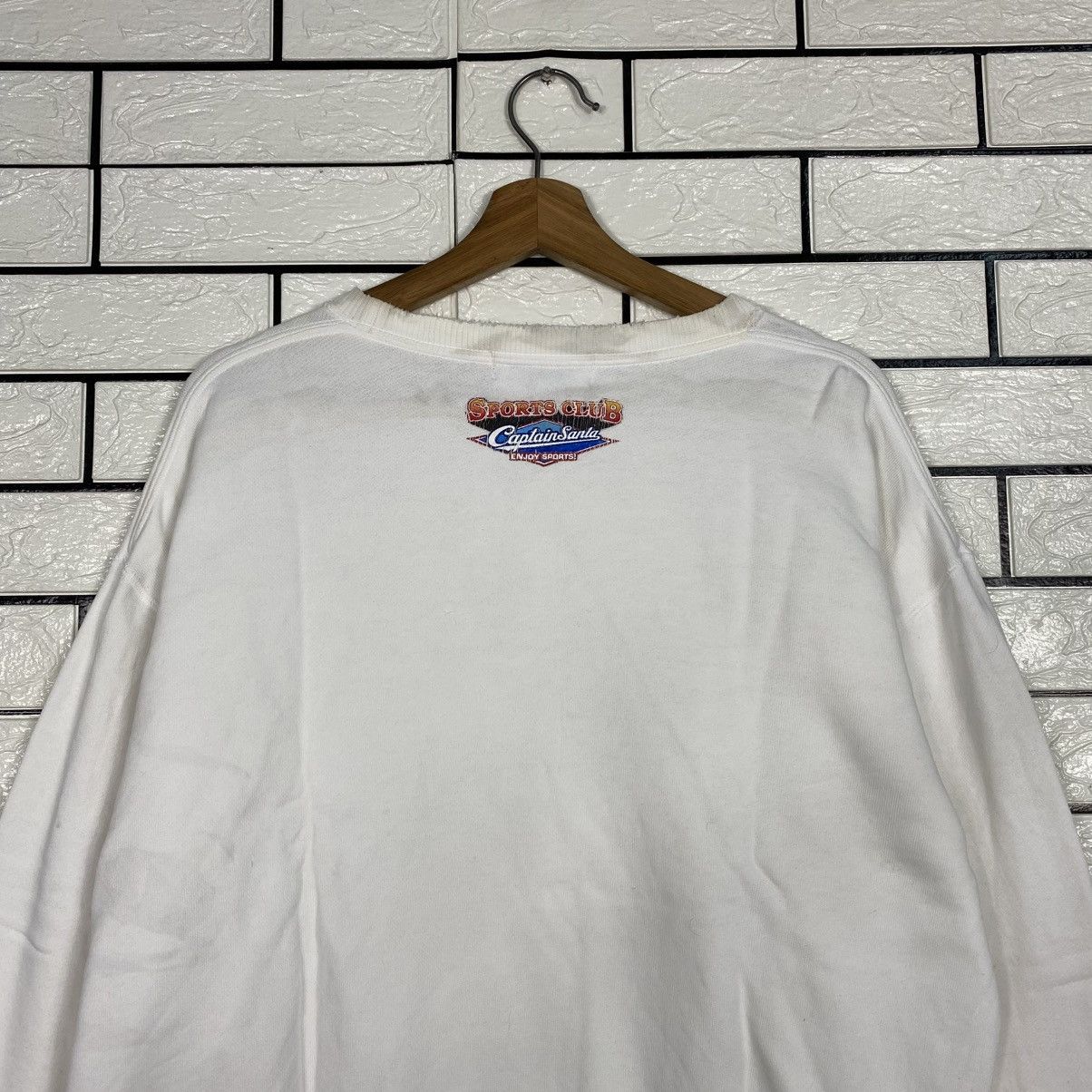 Japanese Brand 📌Vintage Sweatshirt Crewneck Captain Santa Full Print Size US M / EU 48-50 / 2 - 10 Thumbnail