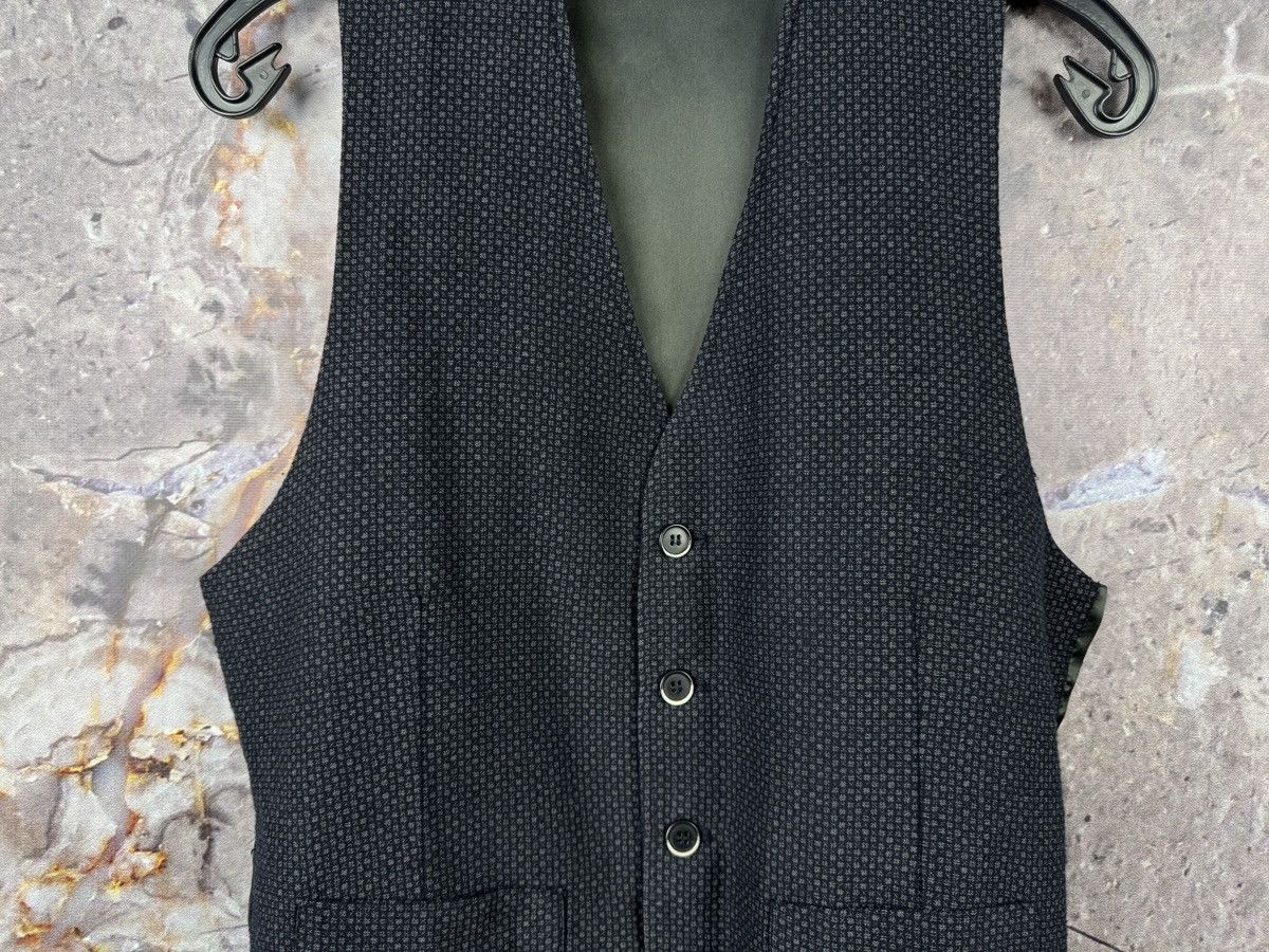 Barena Barena Venezia Men’s Black Button Front Vest Waistcoat Italy Size US XL / EU 56 / 4 - 3 Thumbnail