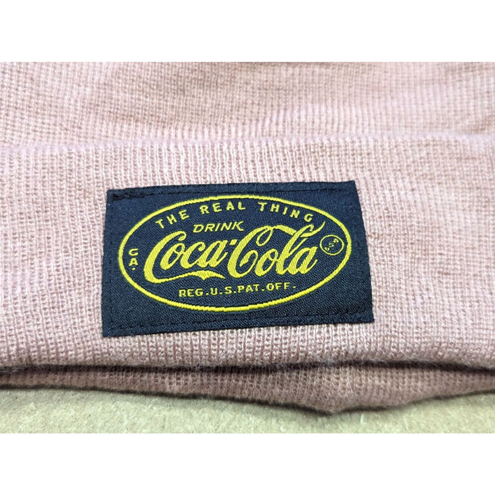 Vintage VINTAGE Coca Cola Pink Beanie Hat One Size Plain Original Size ONE SIZE - 5 Thumbnail