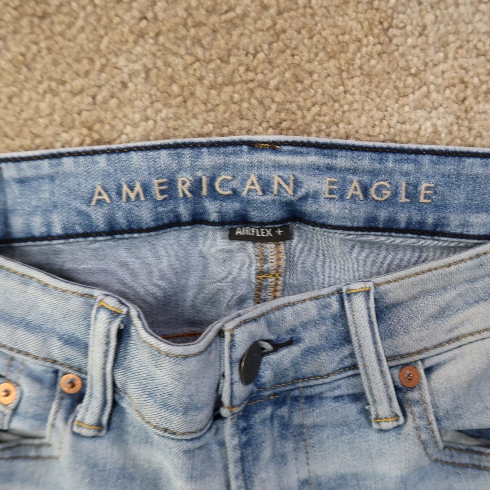 American Eagle Outfitters American Eagle Outfitters Jeans Men’s 34x32 Airflex Denim Stretch Skinny 5-Pocket Blue Slim Regular Size 34 Size US 34 / EU 50 - 4 Thumbnail