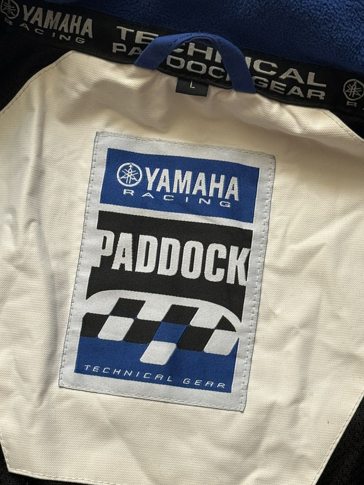 Vintage × Yamaha Yamaha L blue fleece jacket bomber zip big logo Size US L / EU 52-54 / 3 - 22 Thumbnail