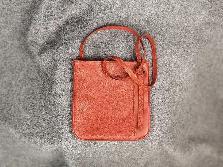 Longchamp longchamp Design orange leather shoulder messenger Handbag Size ONE SIZE - 1 Thumbnail
