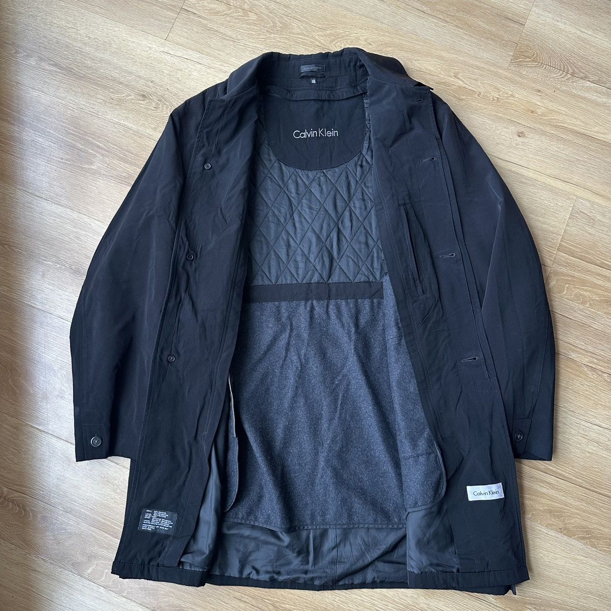 Calvin Klein Vintage Calvin Klein Nylon Matrix Trench Coat Mac Jacket Size US L / EU 52-54 / 3 - 8 Thumbnail
