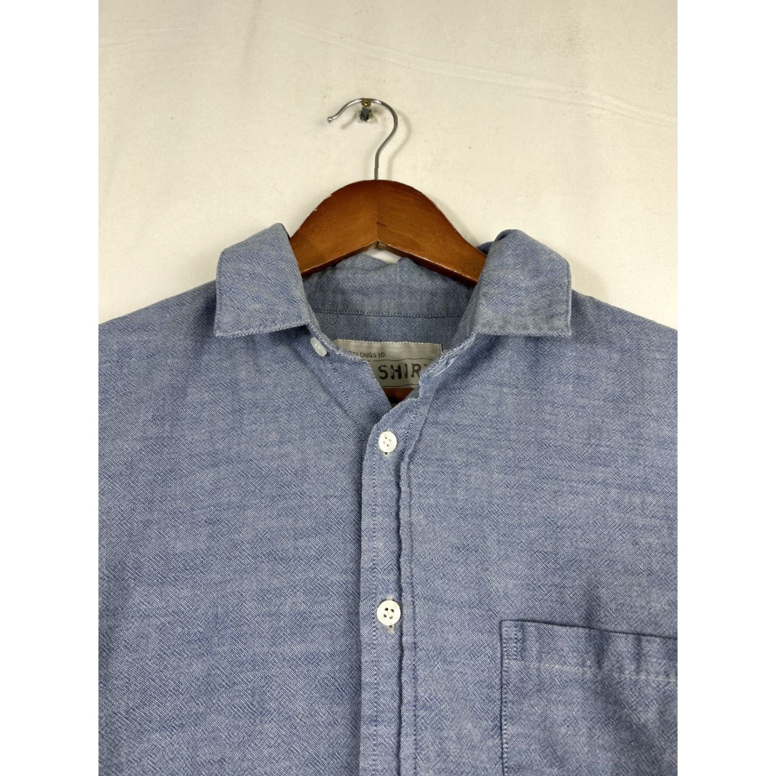 Vintage Joes Jeans "The Shirt" Cotton Utility Button-Front Shirt Unisex Blue Medium Relaxed Size M Mens Shirt Size US M / EU 48-50 / 2 - 4 Thumbnail