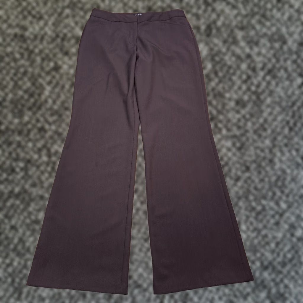 Nicole Miller Nicole Miller Pants Womens 6 Dark Chocolate Easy Care Essential Perfect Fit New Size 28" / US 6 / IT 42 - 1 Thumbnail