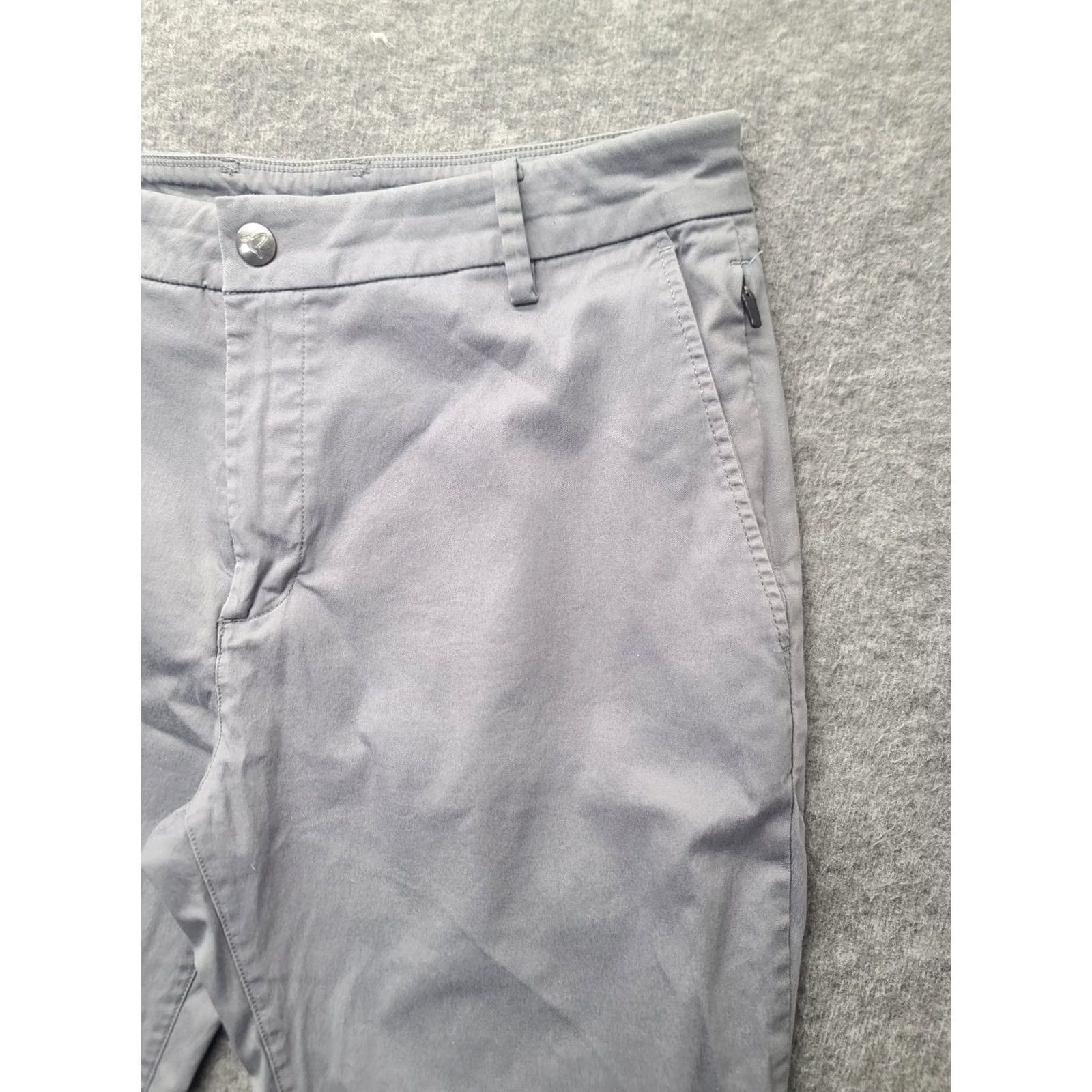 Vintage Birddogs Pants Mens 32x32 Regular Fit Performance Stretch Knit Flat Front Khakis Gray Size US 32 / EU 48 - 6 Thumbnail