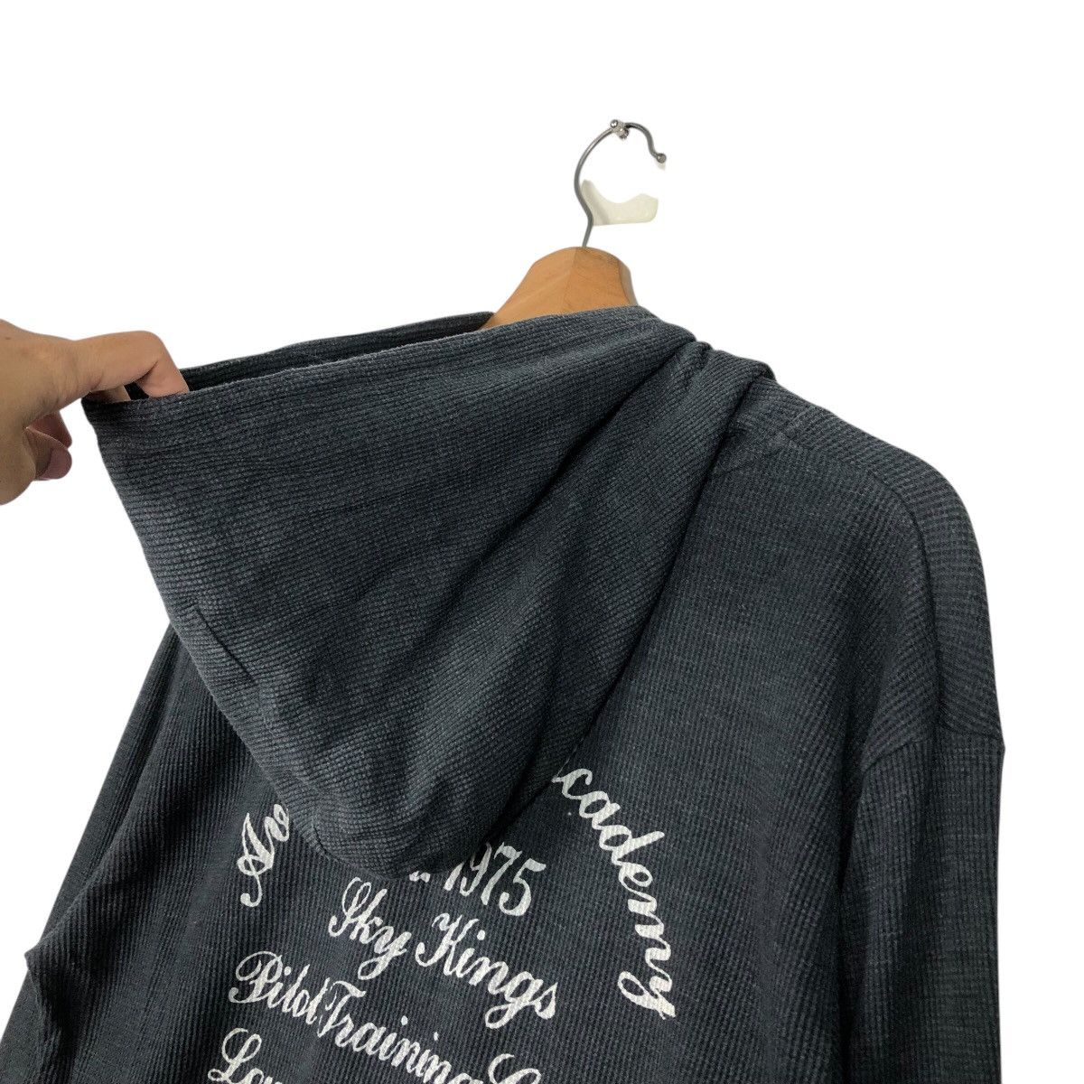 Avirex 📌Vintage Hoodie Avirex Pull Over Big Logo Over Print Size US XL / EU 56 / 4 - 11 Thumbnail