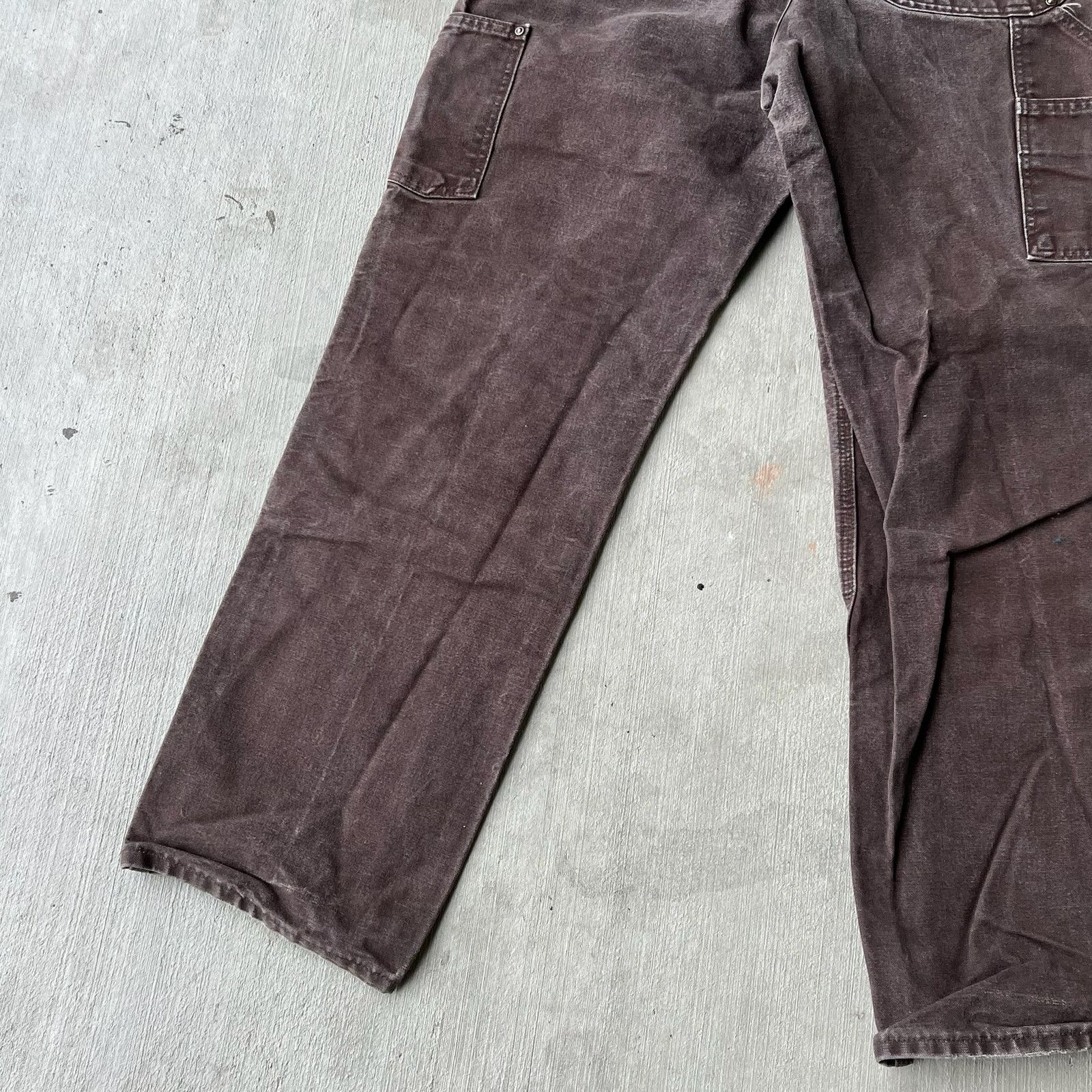 Carhartt × Vintage Carhartt faded brown double knee work wear carpenter pants Size US 31 - 9 Thumbnail