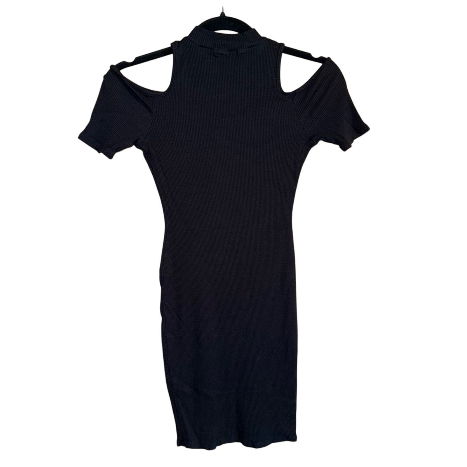 Other Charlotte Russe Elegant Black Cold Shoulder Dress Size S / US 4 / IT 40 - 2 Thumbnail