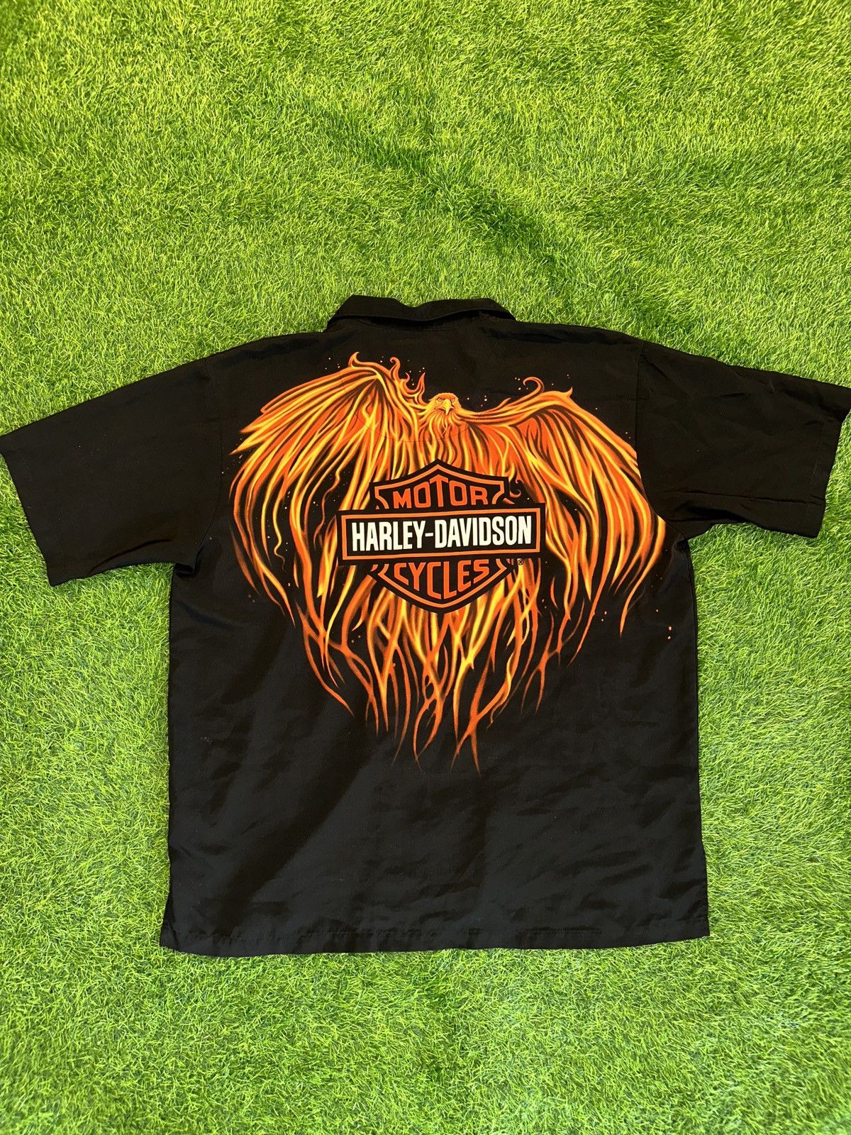 Harley Davidson Harley davidson motorcycle flaming eagle polo size 3XL Size US XXL / EU 58 / 5 - 1 Thumbnail