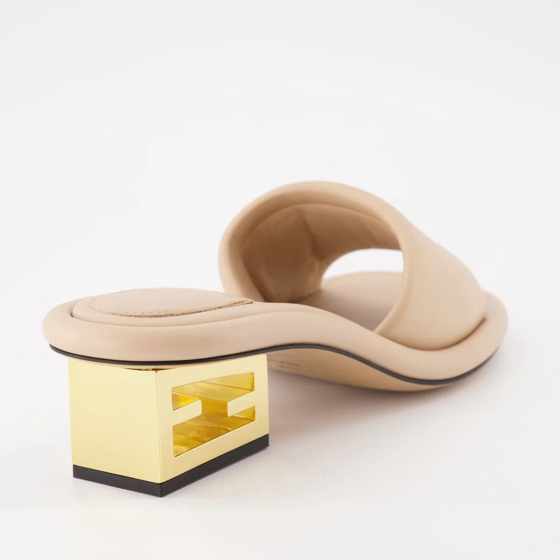 Fendi o1loc1c1024 8R8412 Baguette Mules in Beige Size US 6 / IT 36 - 5 Thumbnail