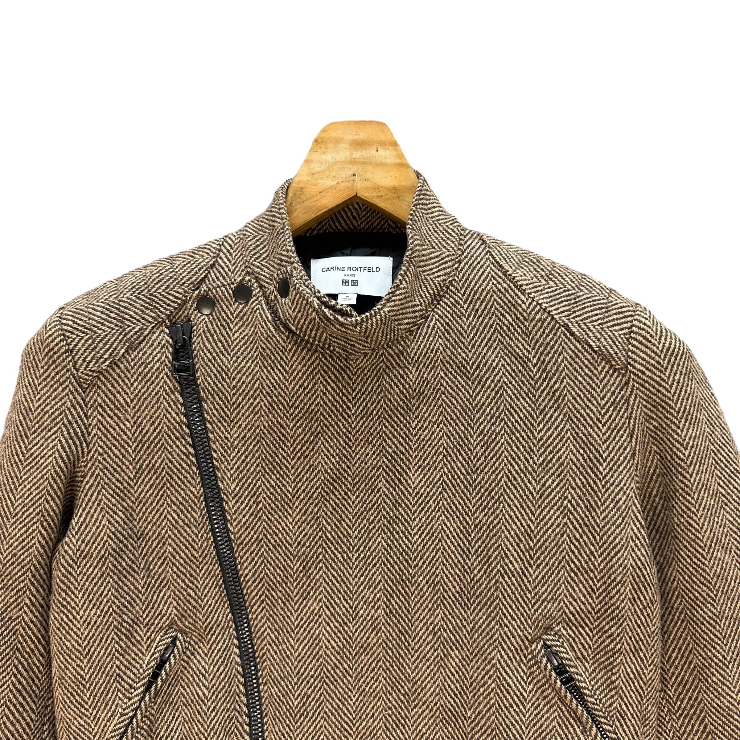 Uniqlo CARINE ROITFELD ASYMMETRICAL BELTED CROP JACKET #A53-1228 Size M / US 6-8 / IT 42-44 - 2 Thumbnail