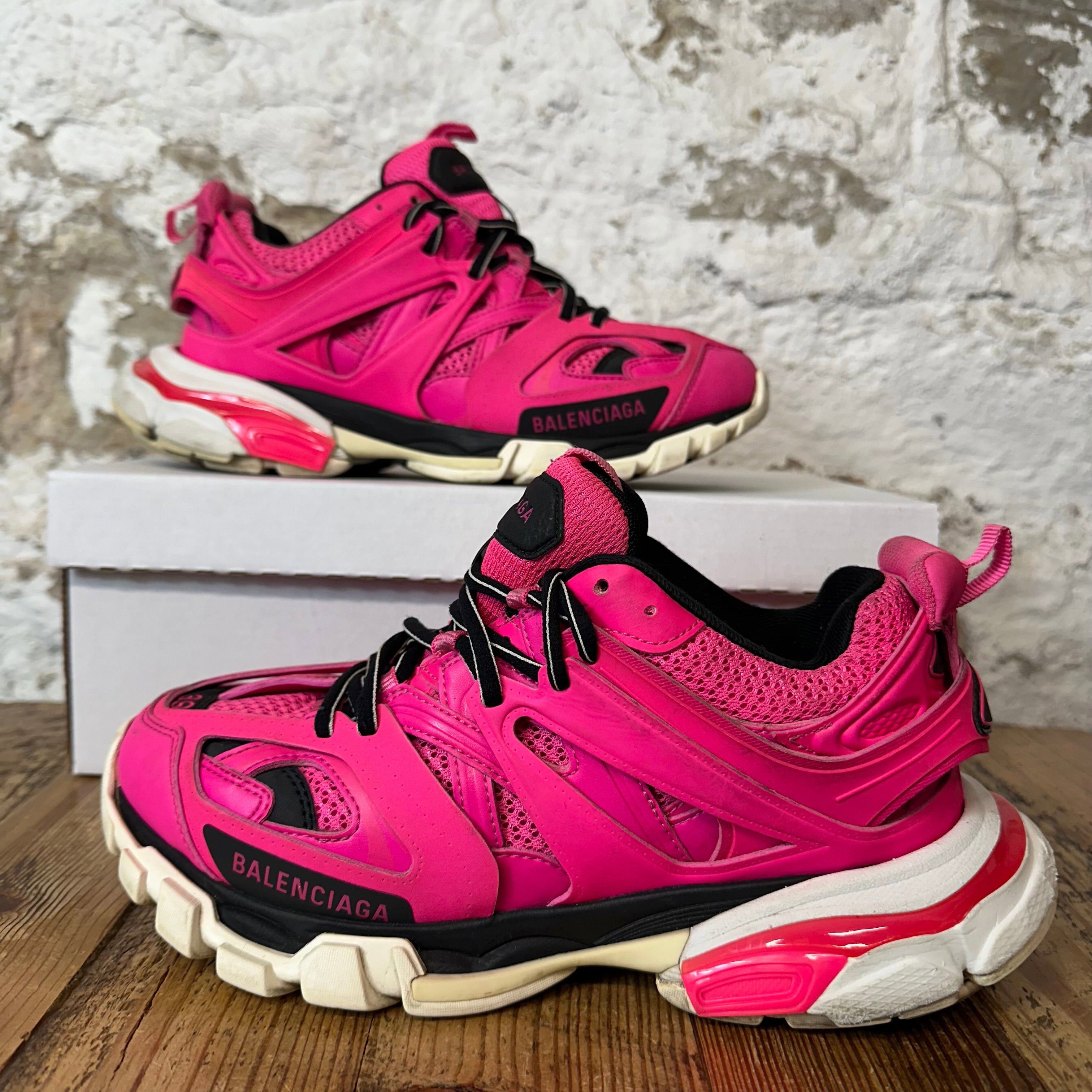 Balenciaga Balenciaga Track Runner Pink Black White Sneaker Sz 6.5 (39) Size US 6.5 / EU 39-40 - 1 Thumbnail