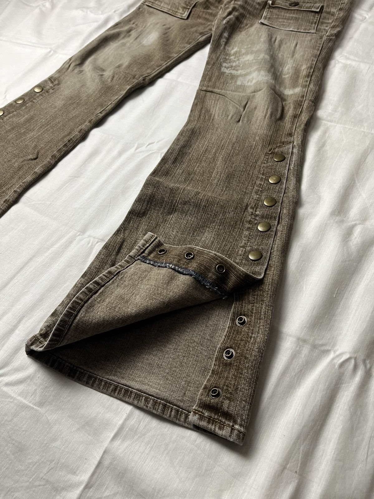 If Six Was Nine Oririn Baker Double Pocket Button Bootcut Jeans Size 28" / US 6 / IT 42 - 7 Thumbnail