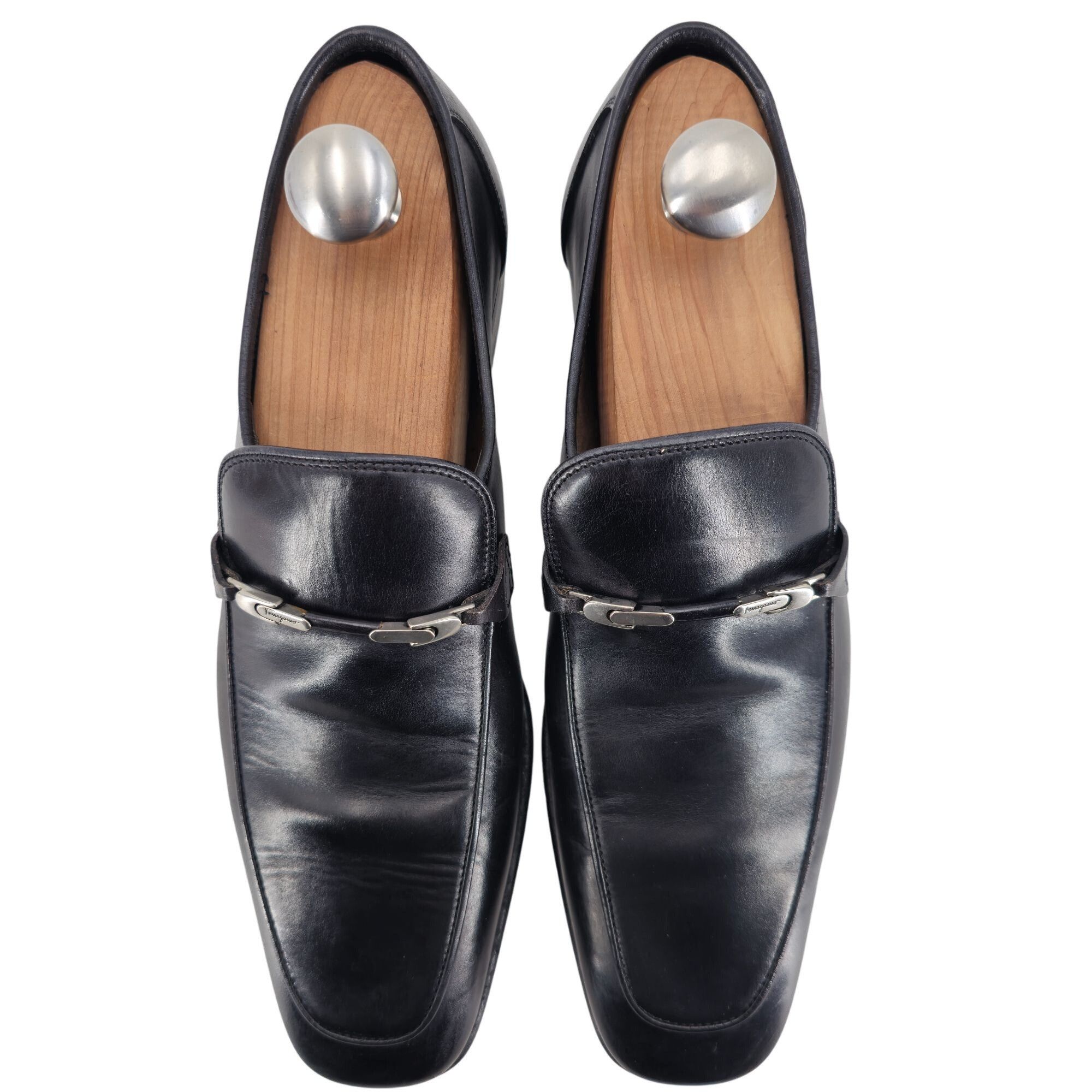 Salvatore Ferragamo Salvatore Ferragamo Italy Mens 6 Black Leather Dress Shoes Size US 6 / EU 39 - 10 Thumbnail