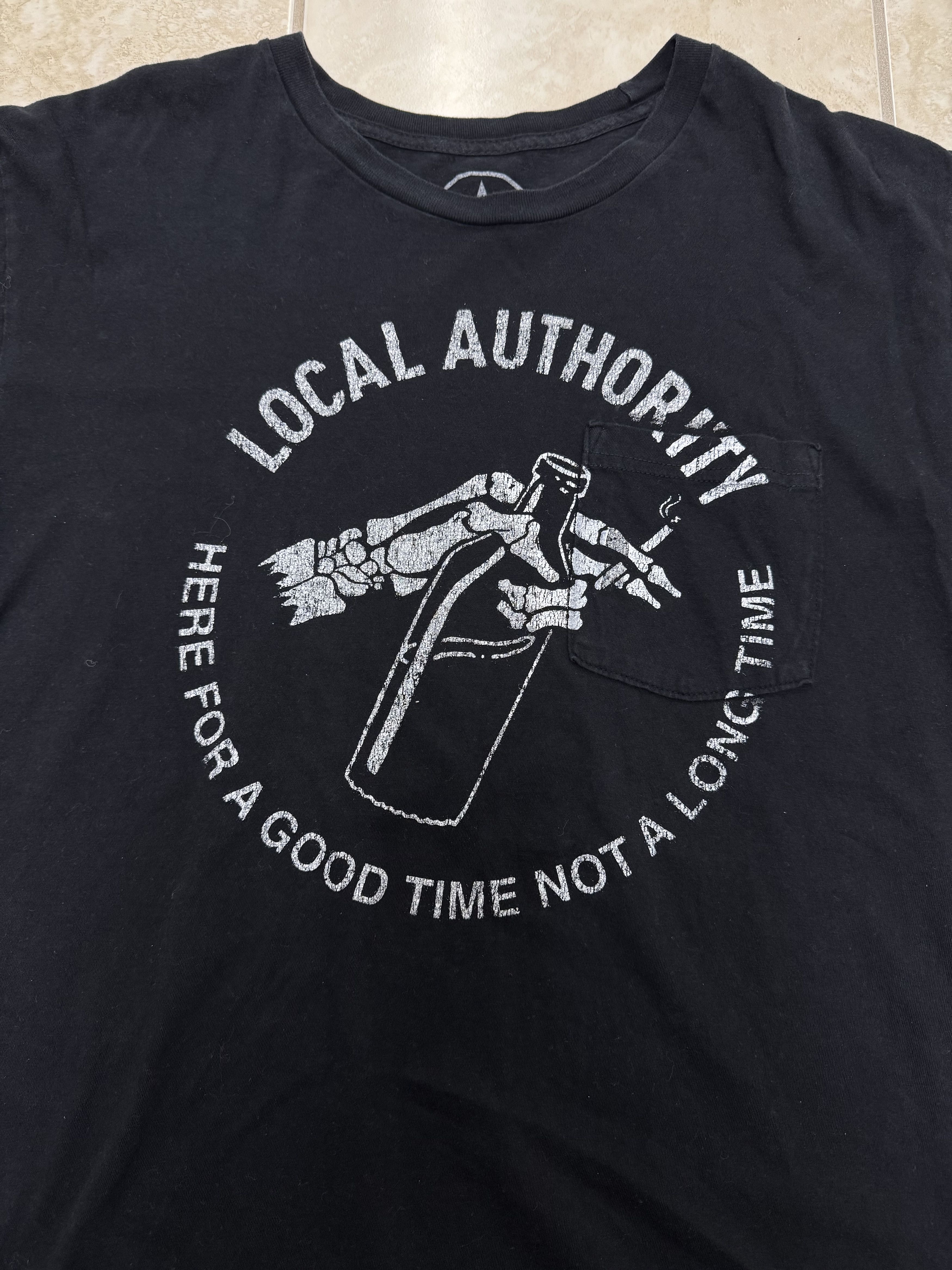 Local Authority Local Authority Faded Black Graphic Logo T-Shirt Size US M / EU 48-50 / 2 - 3 Thumbnail