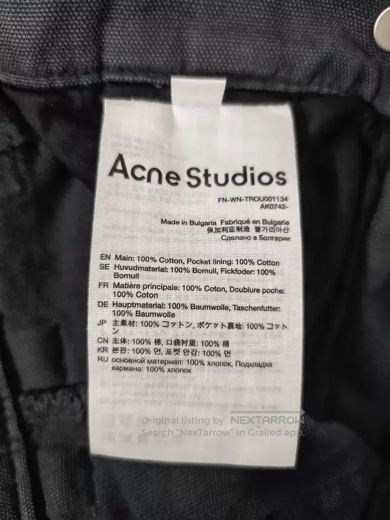 Acne Studios Acne Studios Washed and aged hot girl straight-leg work pa Size US 30 / EU 46 - 7 Thumbnail